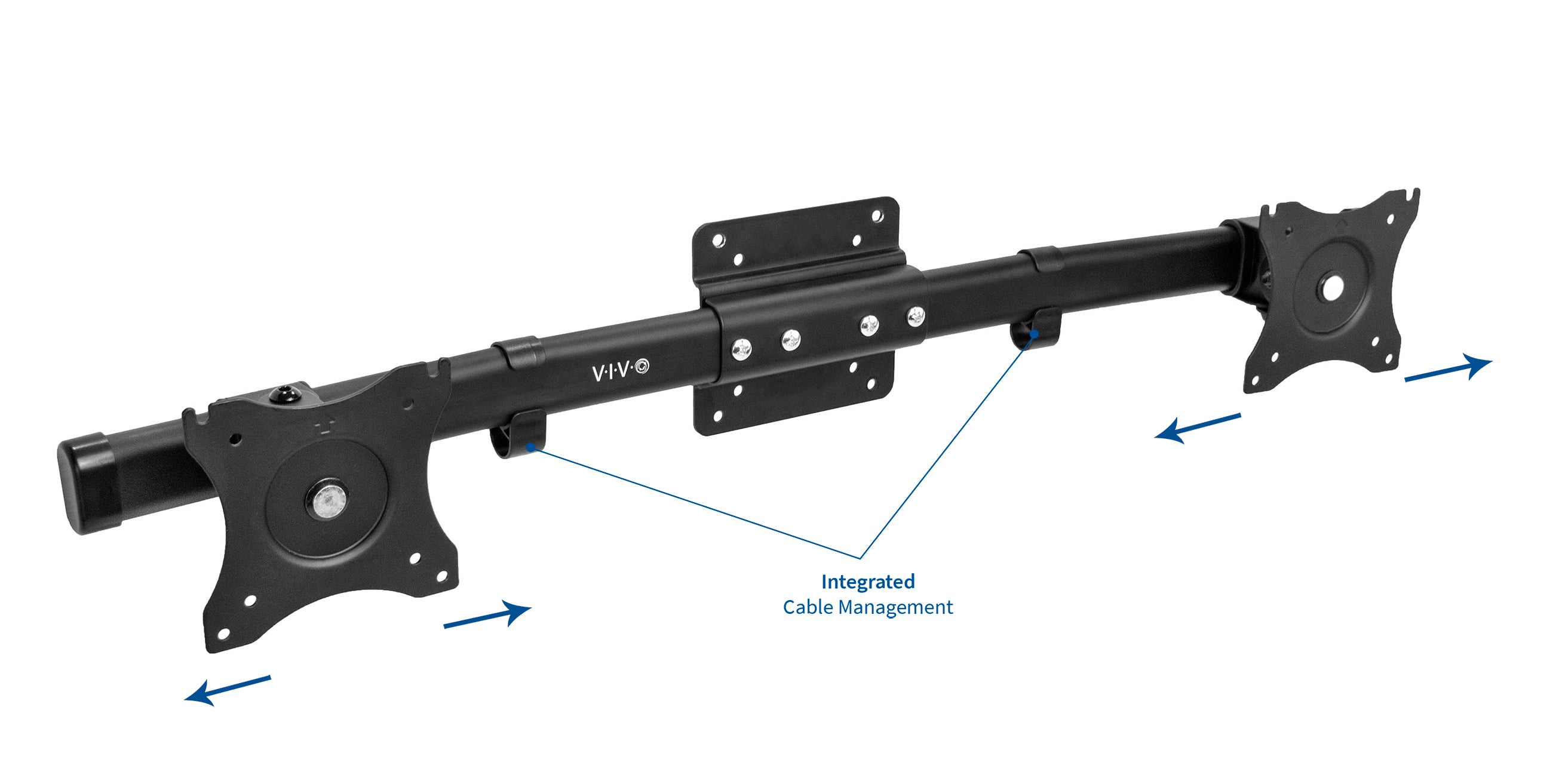 Universal VESA Mount Adapter Bracket for Dual Monitor Setup - 75x75/100x100mm Compatible - Perfect for Home Office, Gaming & Workspace Multi-Screen Arrangement