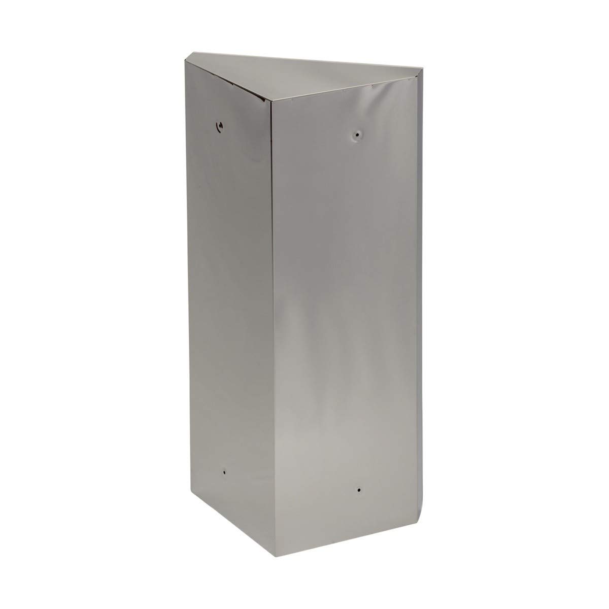 Renovators Supply Infinity Corner Medicine Cabinet with Mirror - Triple Shelf Storage, Modern Wall Mount Bathroom Cabinet - 23.6 Inch Right Opening Polished Stainless Steel (1 Pack) - Perfect for Small Bathrooms, Vanity Storage & Space-Saving Solutions