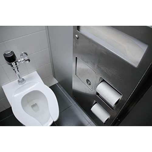 Centoco 6-Pack Black Elongated Toilet Seat Covers - Heavy Duty Commercial Plastic Open Front Design (Made in USA) - Perfect for Restaurants, Offices & High-Traffic Bathrooms