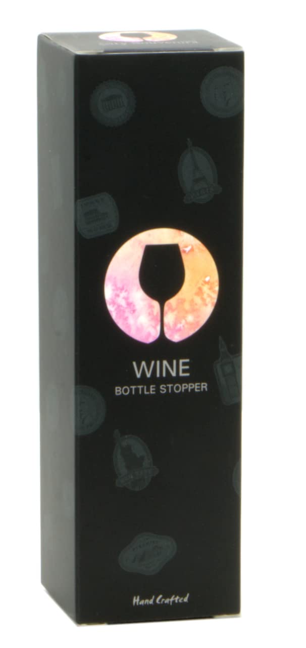 Premium New Orleans Wine Bottle Stopper Set in Elegant Gift Box - Airtight Cork for Red & White Wines - Perfect Housewarming Gift, Wedding Present & Dinner Party Essential