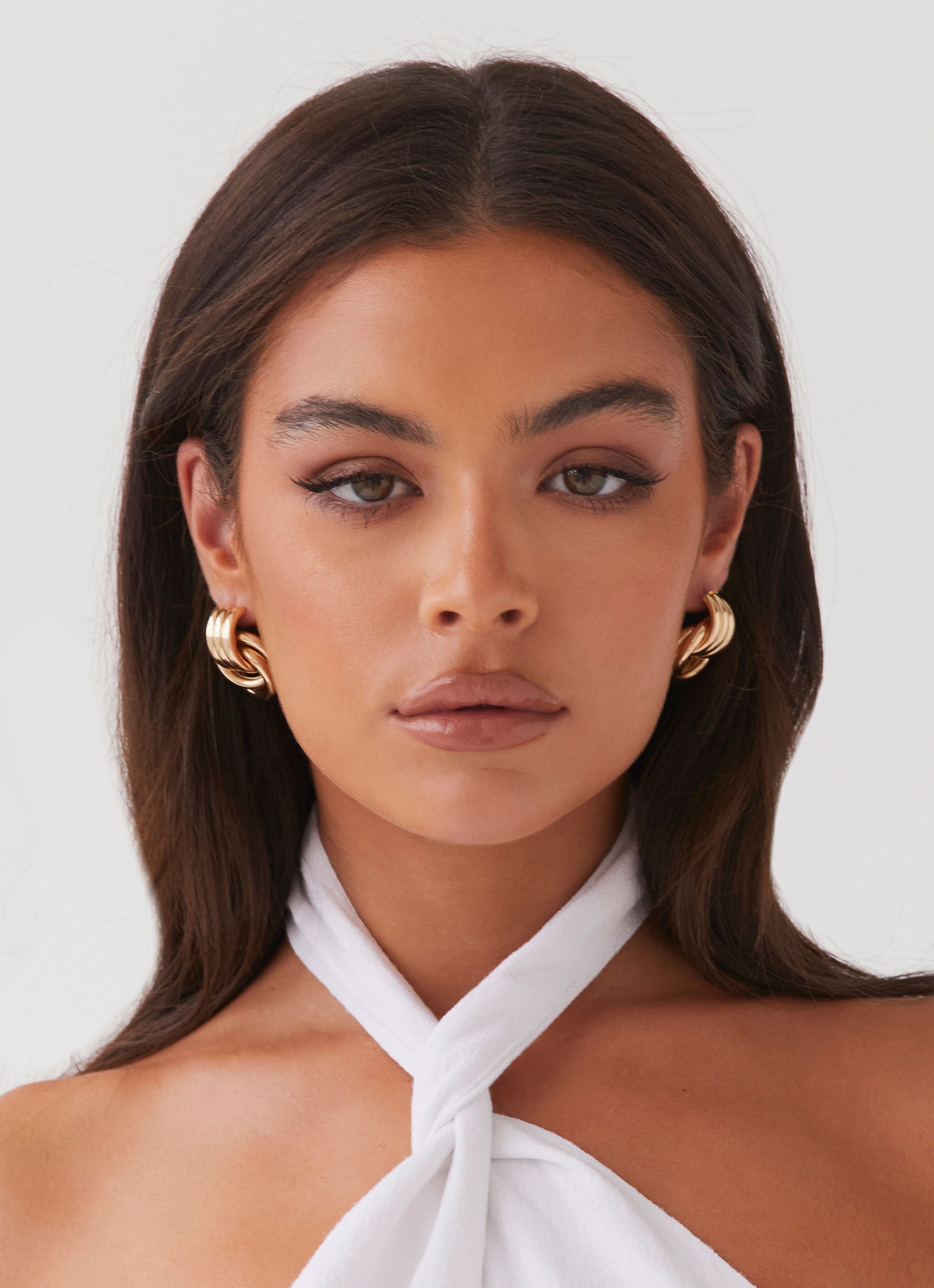 Bold Step Cuff Earrings for Women - 14K Gold Plated Statement Hoop Earrings - Trendy Boho Chic Jewelry for Parties, Weddings & Everyday Wear