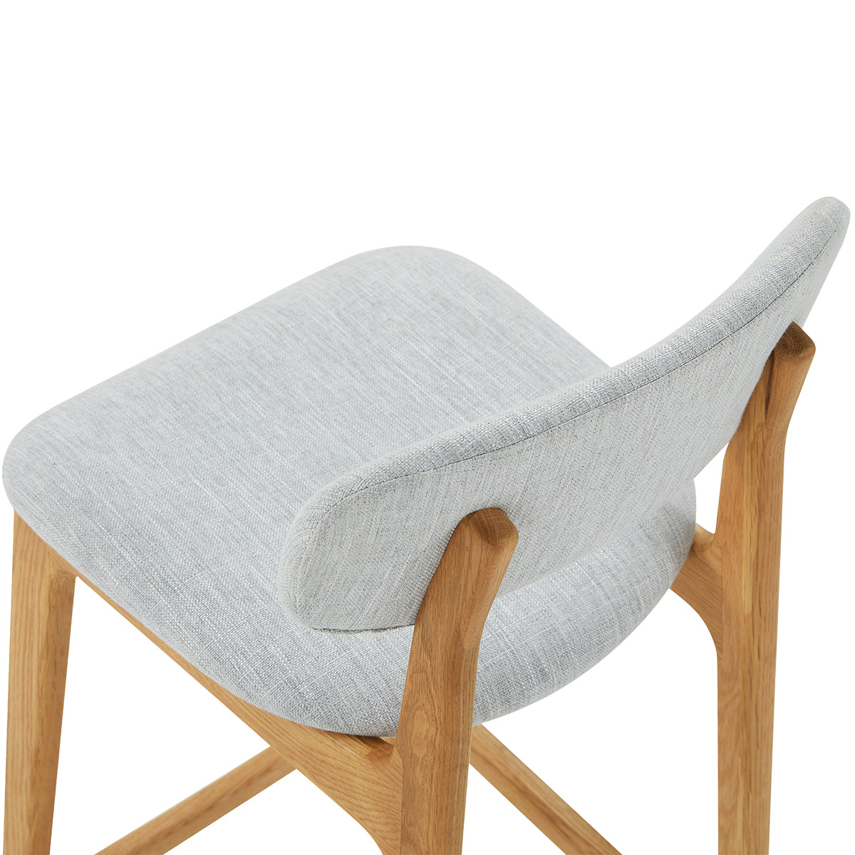 Premium Alaska Fabric Bar Stool - Comfortable & Stylish Counter Height Stool for Kitchen Island, Breakfast Nook, or Home Bar - Durable Upholstered Seat with Metal Base