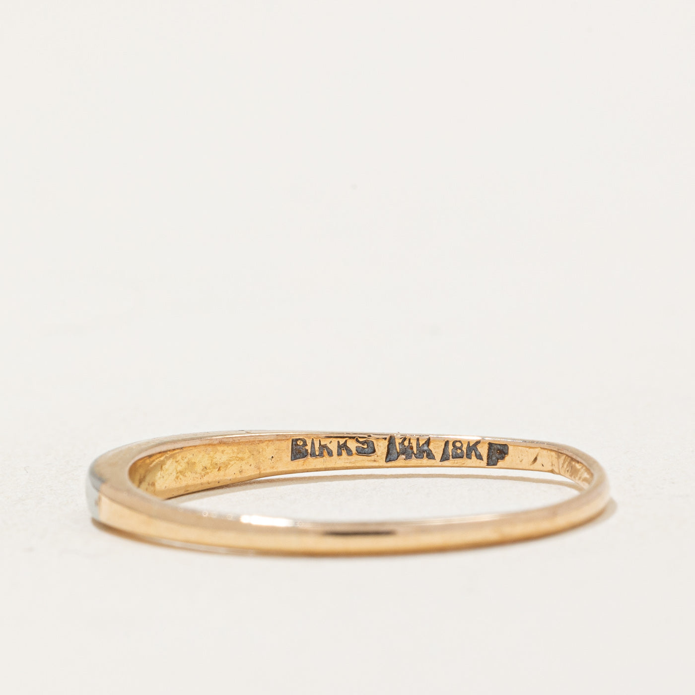 Two Tone Gold Ring for Women - Size 7.5 | Elegant Stackable Ring for Everyday Wear, Anniversary Gift & Special Occasions | 14K Gold Plated Jewelry