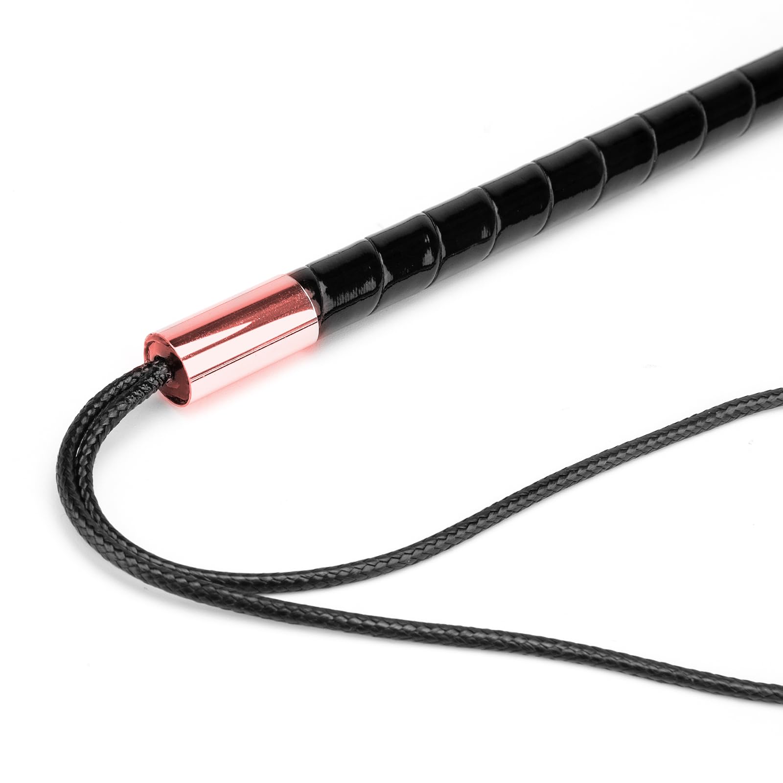Premium Faux Leather BDSM Whip for Couples - Gold Bondage Flogger, Spanking Paddle & S&M Toy for Adults - Sensual Role Play, Fetish & Flirt Tool - Perfect for Bedroom Play, BDSM Scenes & Romantic Nights