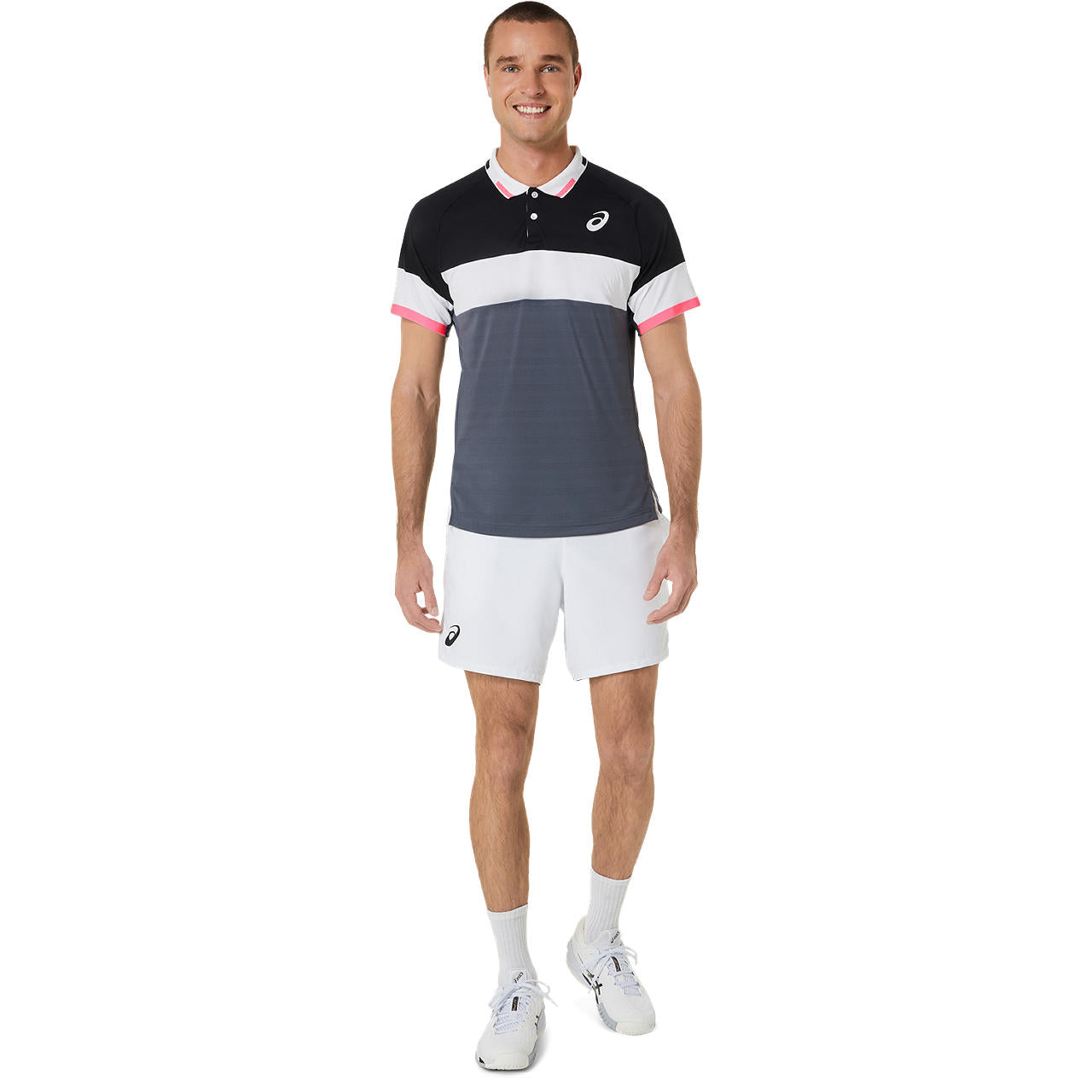 ASICS Men's Match Short 7 Inch Running Shorts - Breathable Quick-Dry Athletic Shorts for Men (White) - Perfect for Running, Gym Workouts & Casual Wear