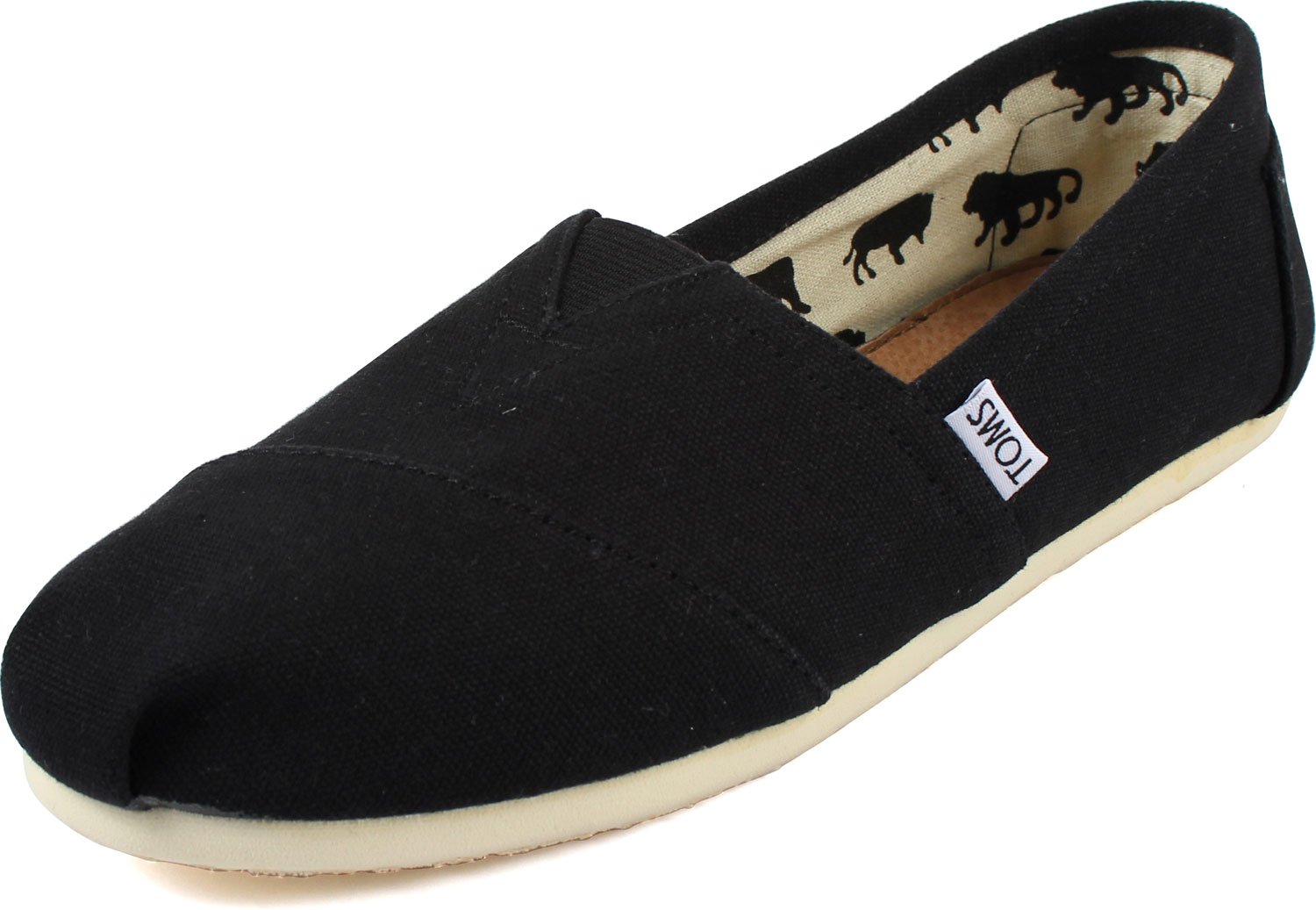 TOMS Men's Classic Canvas Slip-On Sneakers - Comfortable & Lightweight Casual Shoes for Walking, Travel & Everyday Wear