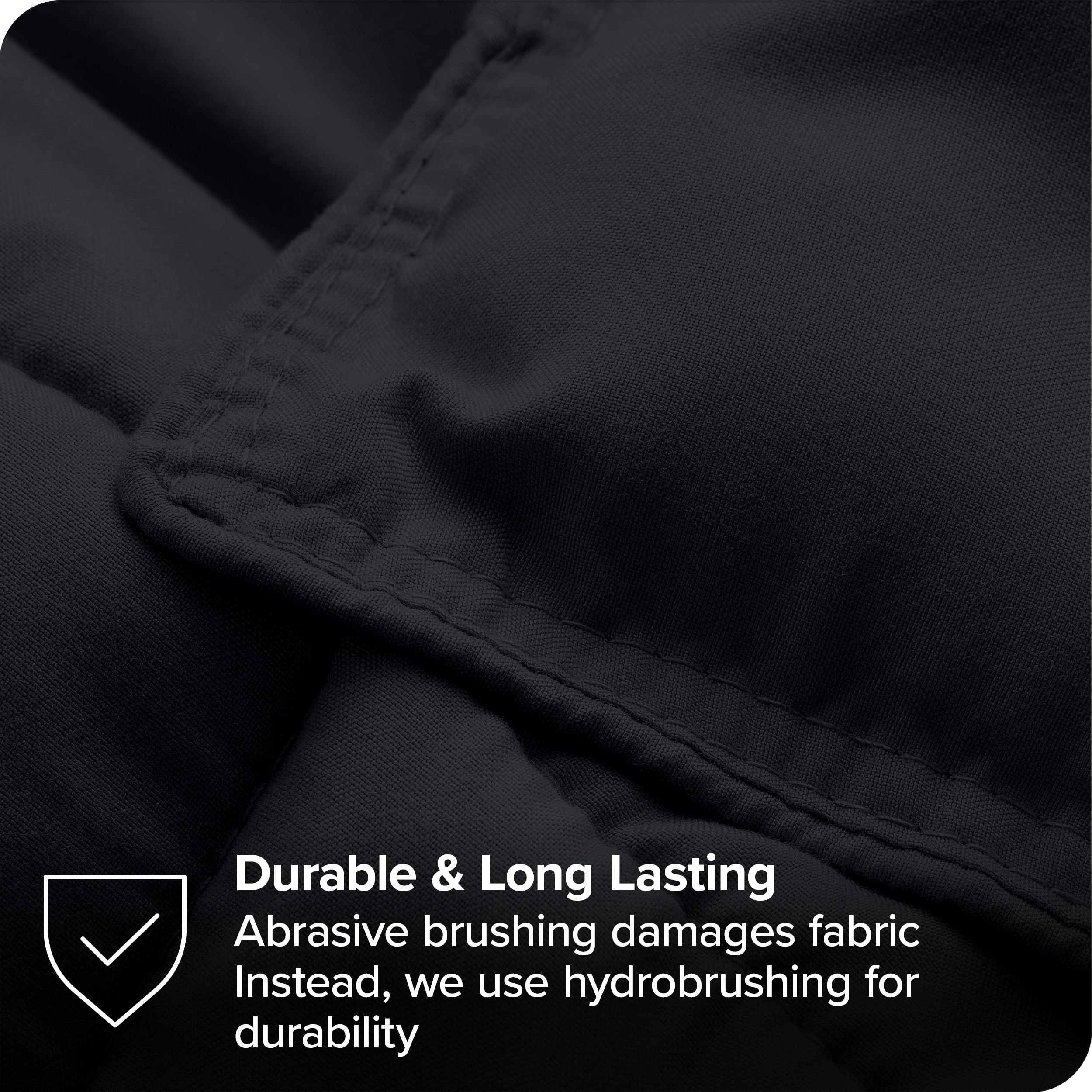 Bare Home 7-Piece King Size Bed-in-a-Bag Comforter Set with Sheets | Ultra-Soft 1800 Premium Goose Down Alternative Bedding | Perfect for Master Bedroom, Guest Room & Luxury Hotels (Black/Grey)