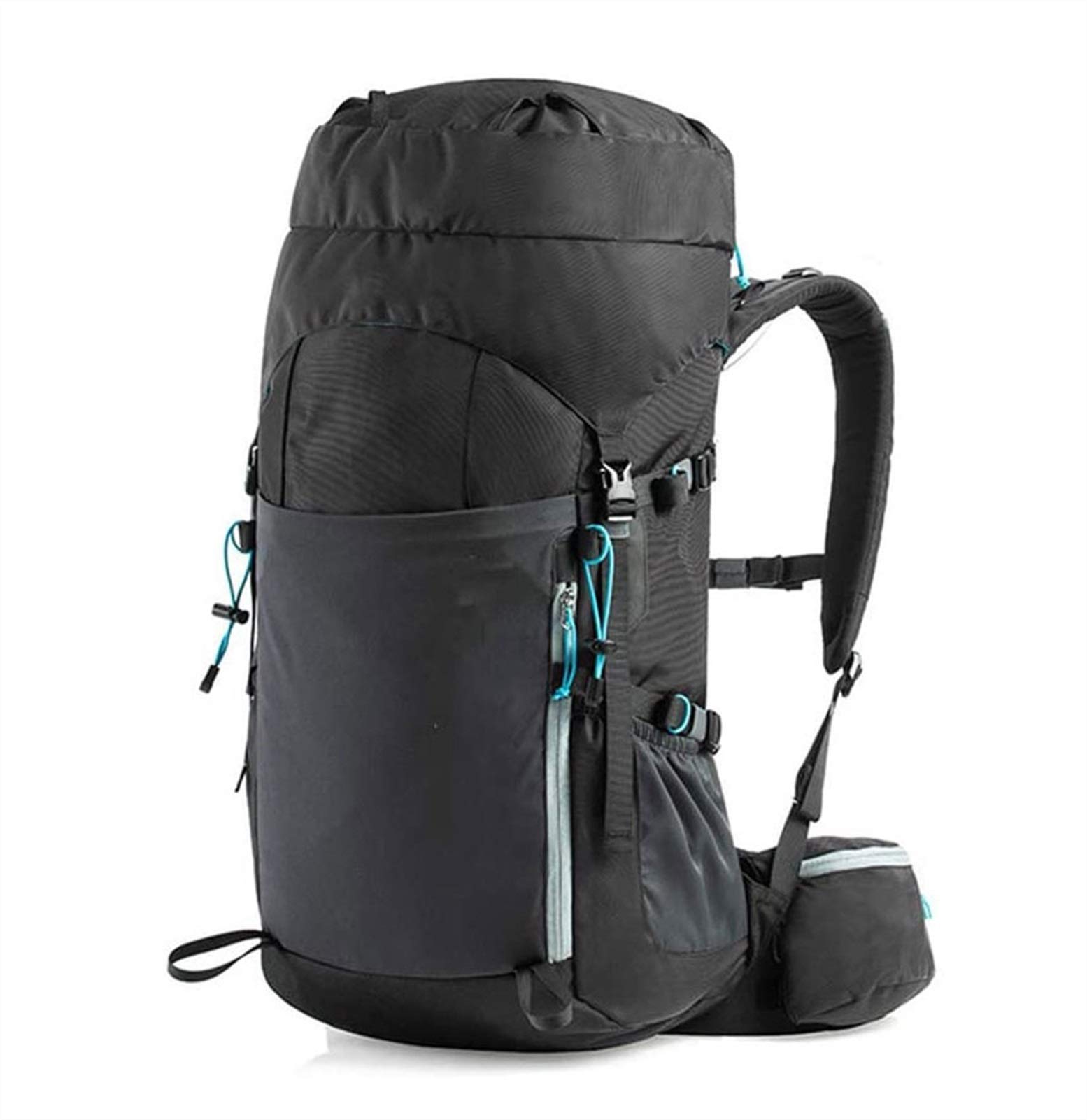 Ultralight 45L Hiking Backpack for Women & Men - Internal Frame Camping Backpack, Foldable Travel Backpack for Outdoor Adventures, Trekking & Backpacking (Black)