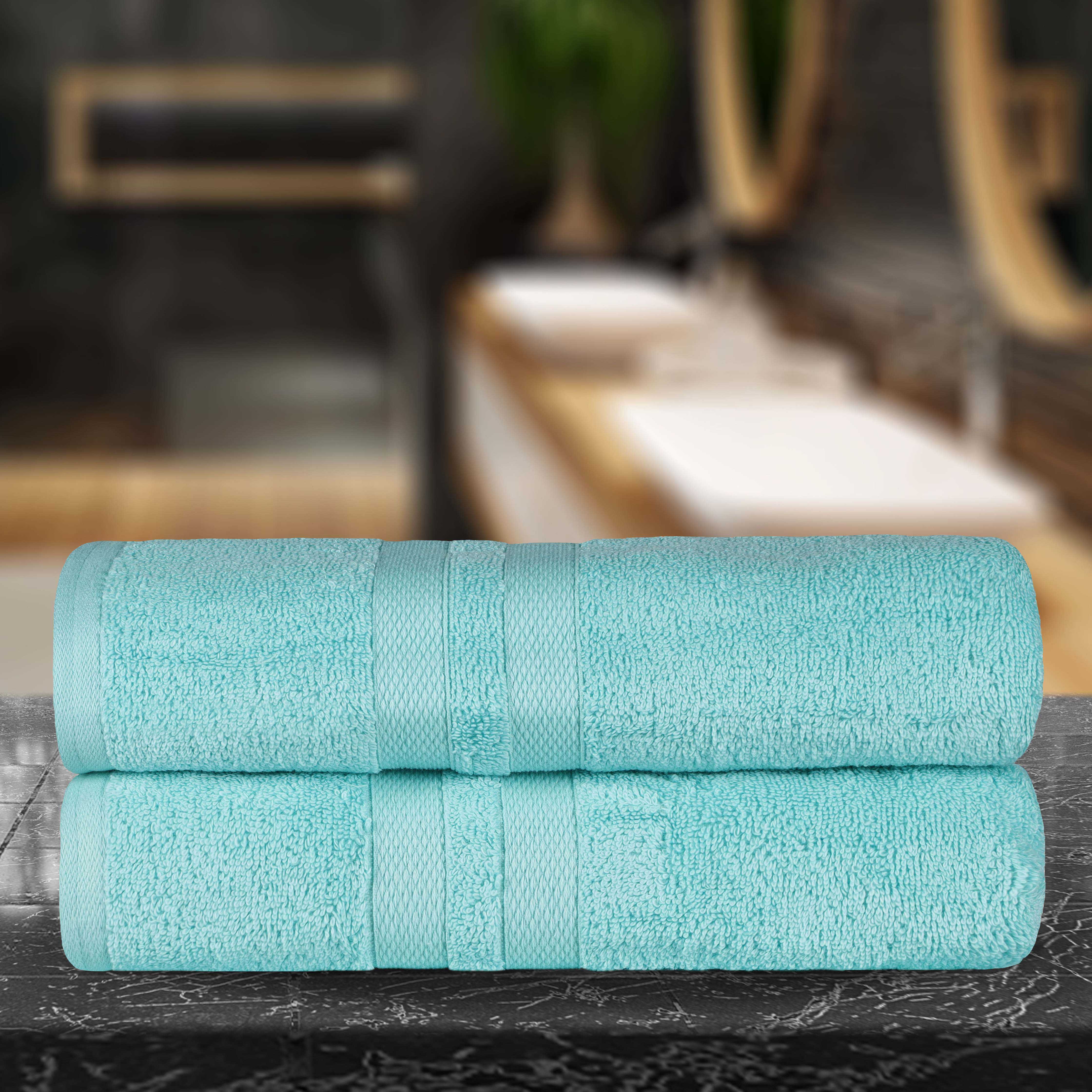 Ultra Soft Cotton Bath Towel Set - 2 Piece Absorbent & Quick-Drying Bath Sheets for Spa, Gym, and Luxury Home Use