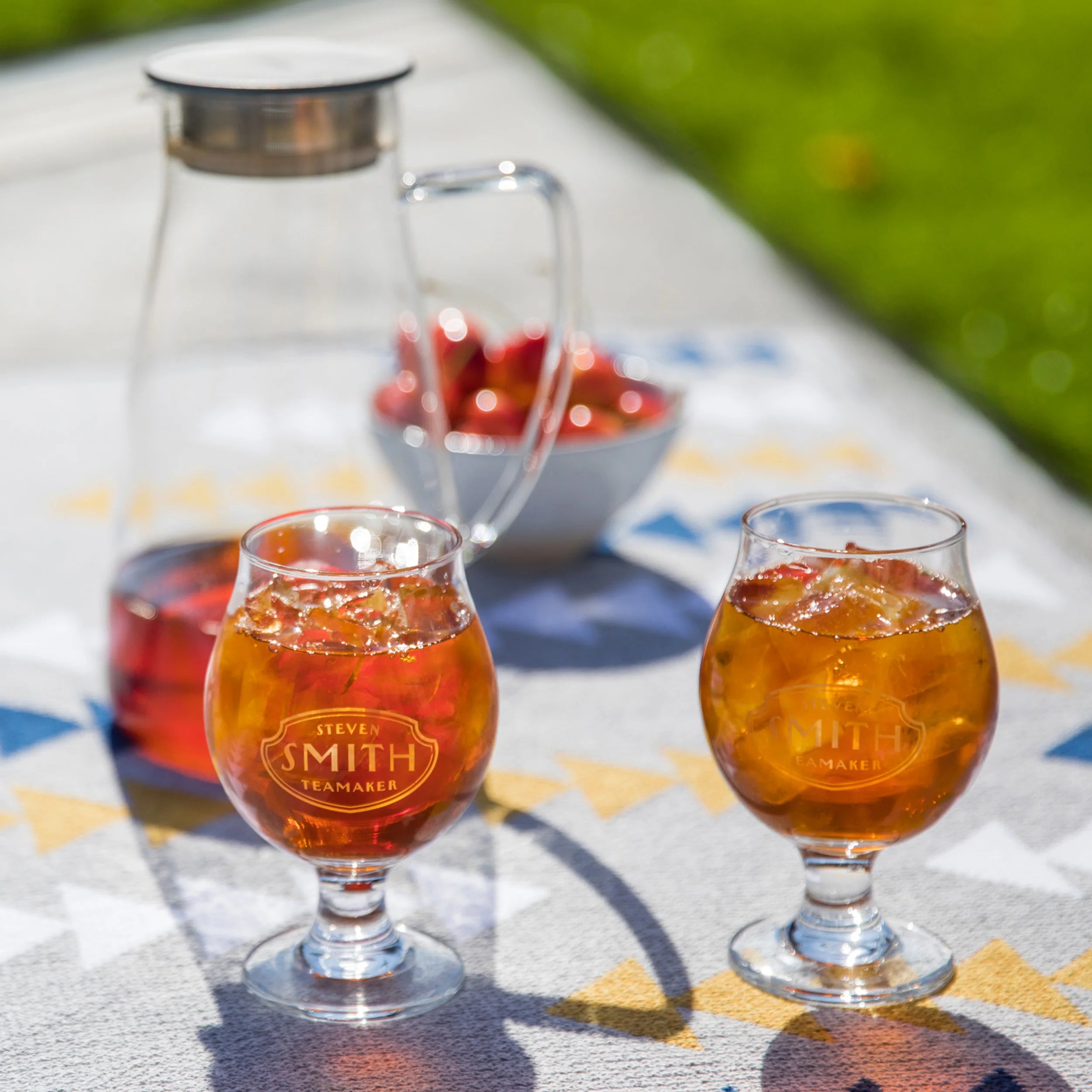 Refreshing Ginger Peach Iced Tea Bags - Natural Herbal Cold Brew for Summer, Picnics & Relaxation