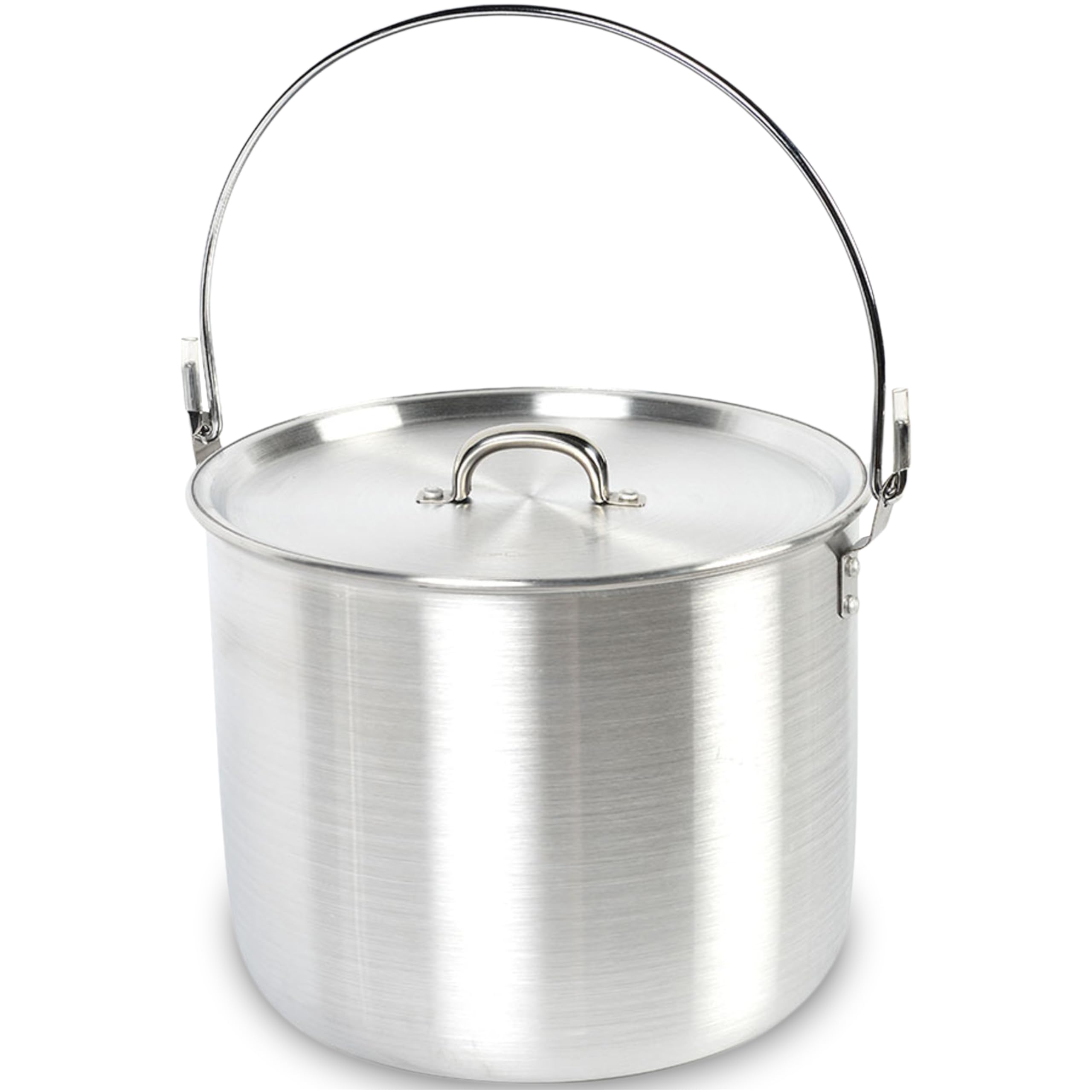 AceCamp® Aluminum Camping Pot with Lid & Handle - Lightweight Cooking Pot for Gas Stoves, Grills & Campfires - Perfect for Backpacking, Hiking & Outdoor Adventures