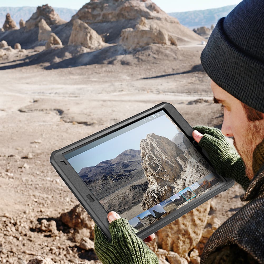 SUPCASE Unicorn Beetle PRO Heavy Duty Rugged Case for iPad Air 3 (2019) & iPad Pro 10.5'' (2017) with Built-in Screen Protector - Full Body Protection Shockproof Cover (Black) - Perfect for Construction, Outdoor Adventures & Daily Use