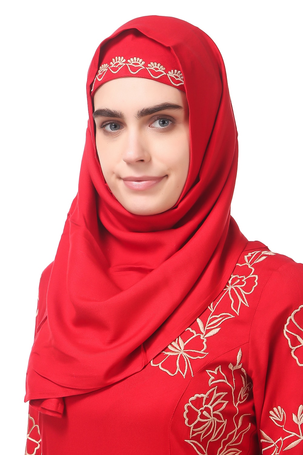 Embellished Princess Seam Rayon Abaya Dress - Elegant Muslim Women's Prayer Dress for Ramadan & Special Occasions
