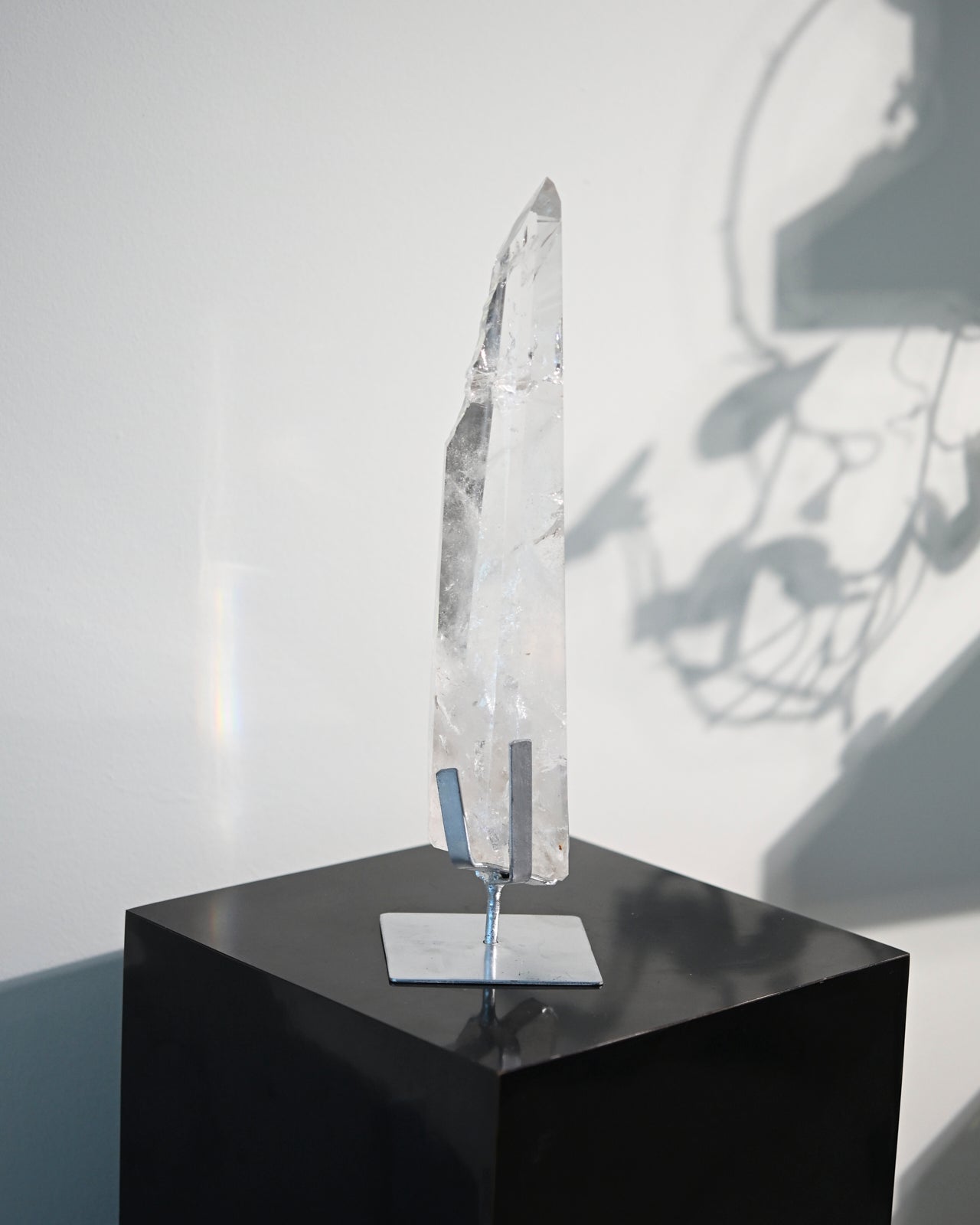 14 Inch Lemurian Seed Crystal with Stand - Healing Stone for Meditation, Reiki & Energy Work - Perfect for Home Decor, Yoga Studio & Spiritual Gifts