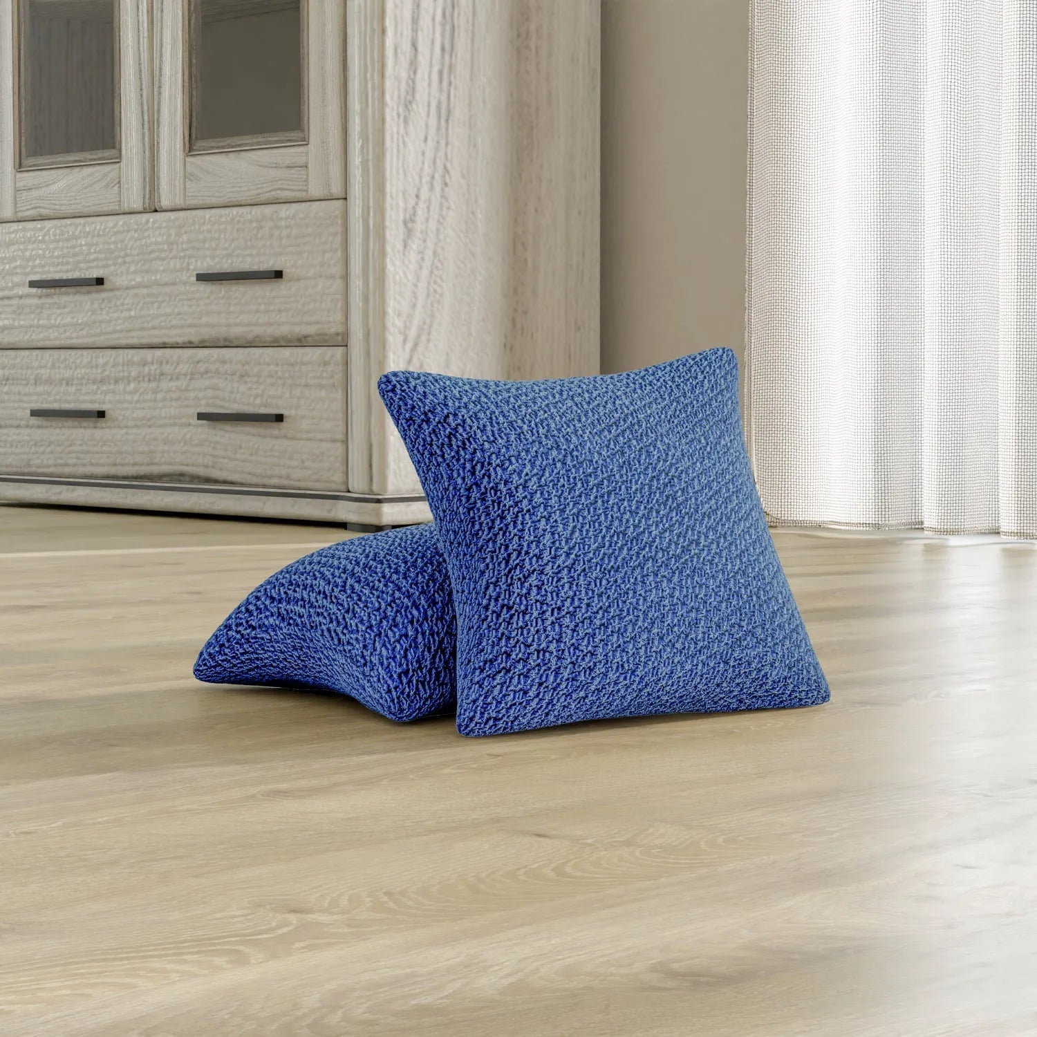 2 Pack Velvet Pillow Slipcovers 16x16 Inches - Soft Luxury Cushion Covers for Sofa, Bed & Home Decor - Perfect for Living Room, Bedroom & Cozy Spaces