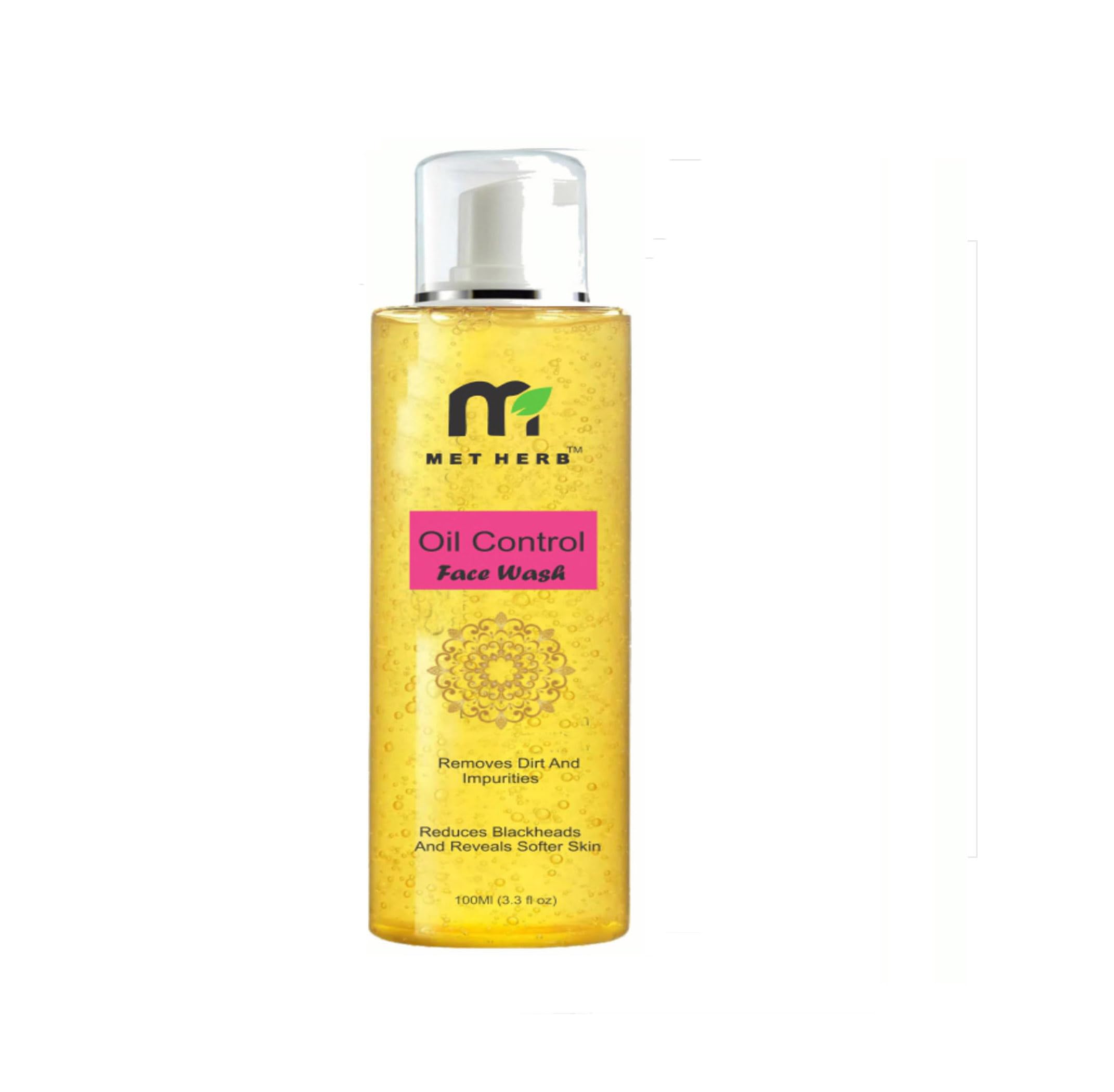 MET HERB Deep Cleansing Coffee Face Wash for Oil Control - Exfoliating Facial Cleanser for Men & Women | Daily Anti-Pollution & Pore Minimizing Face Wash | 100ml | Perfect for Summer Skincare & Morning Routine