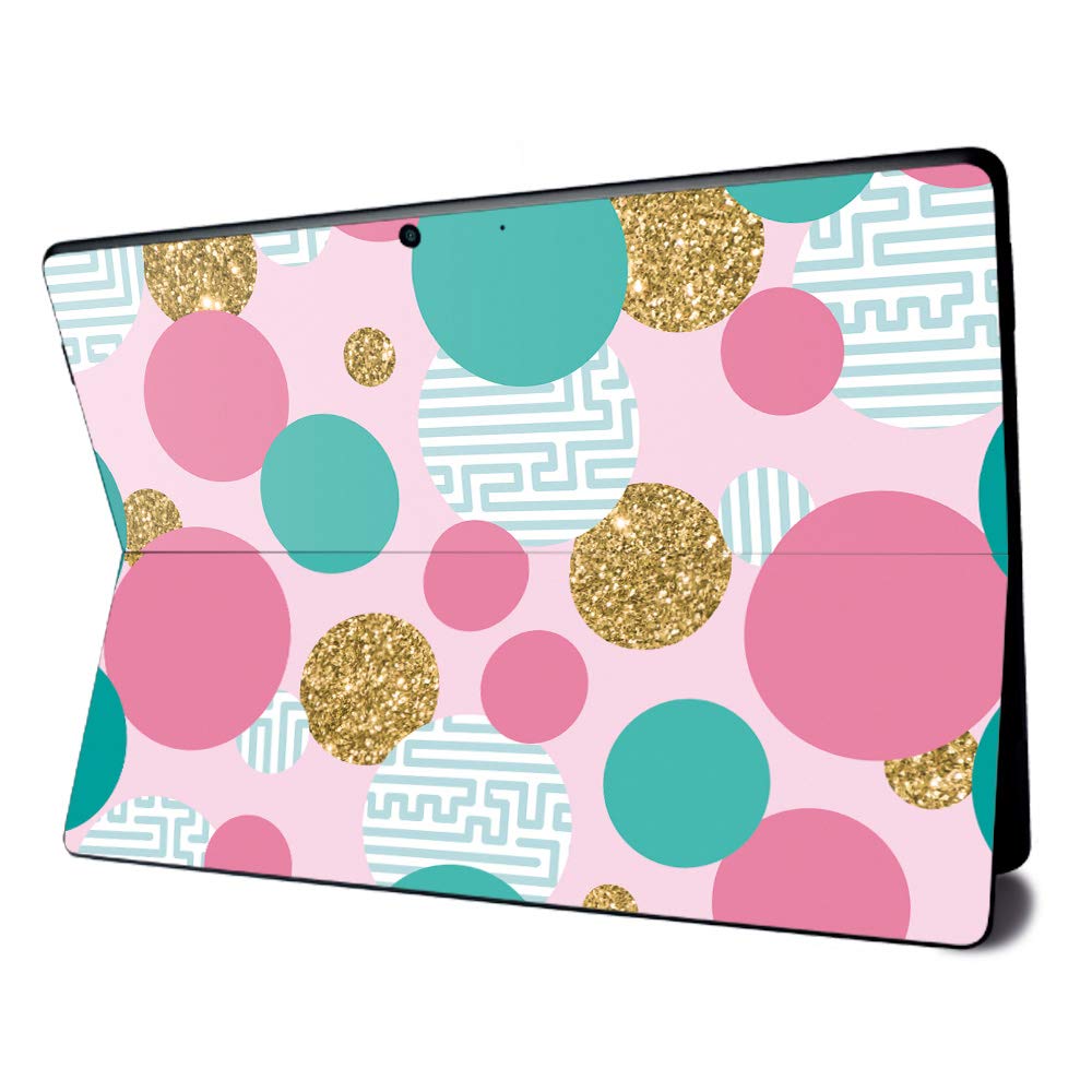 MightySkins Vinyl Skin Wrap for Microsoft Surface Pro X - Golden Bubbles Design | Protective & Durable Decal Cover | Easy to Apply & Remove | Made in USA | Perfect for Work, Travel & Personalization