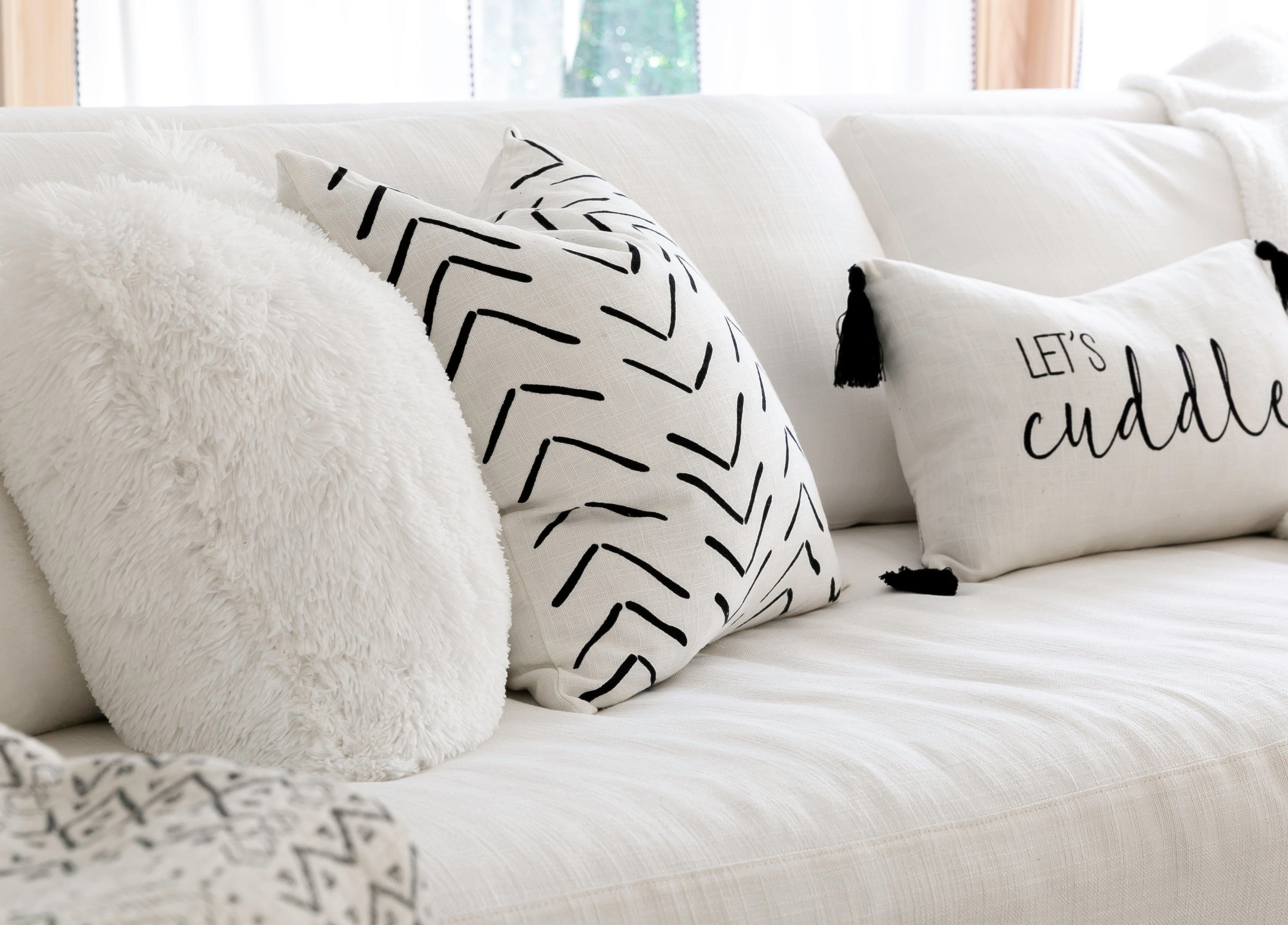 Emma Faux Fur Decorative Pillow Cover - Soft Luxury Throw Pillow Case for Couch, Bed & Home Decor - Perfect for Living Room, Bedroom & Cozy Winter Styling