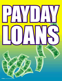 Custom Vinyl Window Decals for Payday Loans - Waterproof & Durable Advertising Signs for Storefronts, Offices & Businesses