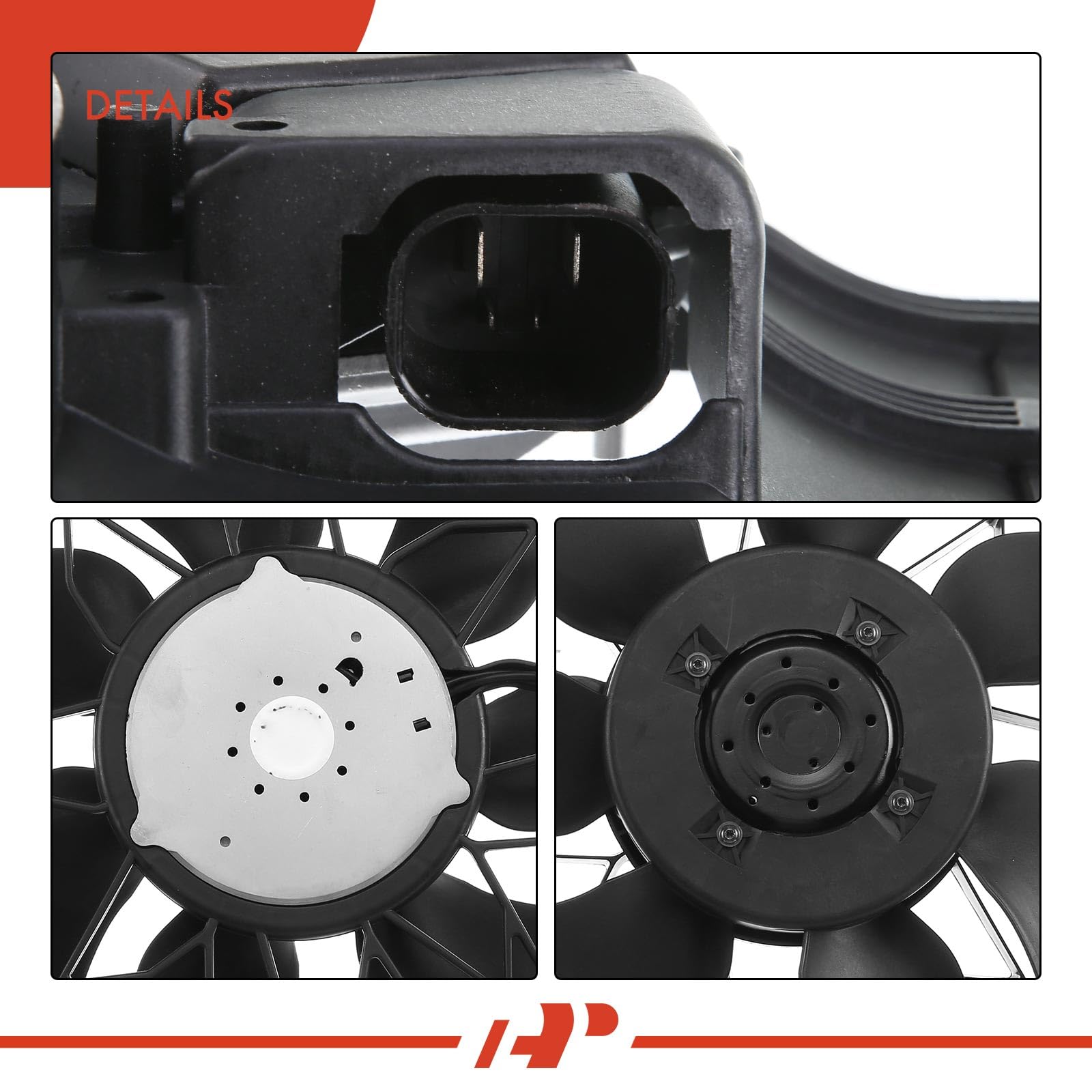 Premium Engine Radiator Cooling Fan Assembly for Mercedes-Benz C230 C240 C280 C32 AMG C320 C350 C55 AMG CLK320 (2001-2007 Models) - High Performance Replacement Part for Engine Cooling System - Perfect for Daily Commute & Summer Driving
