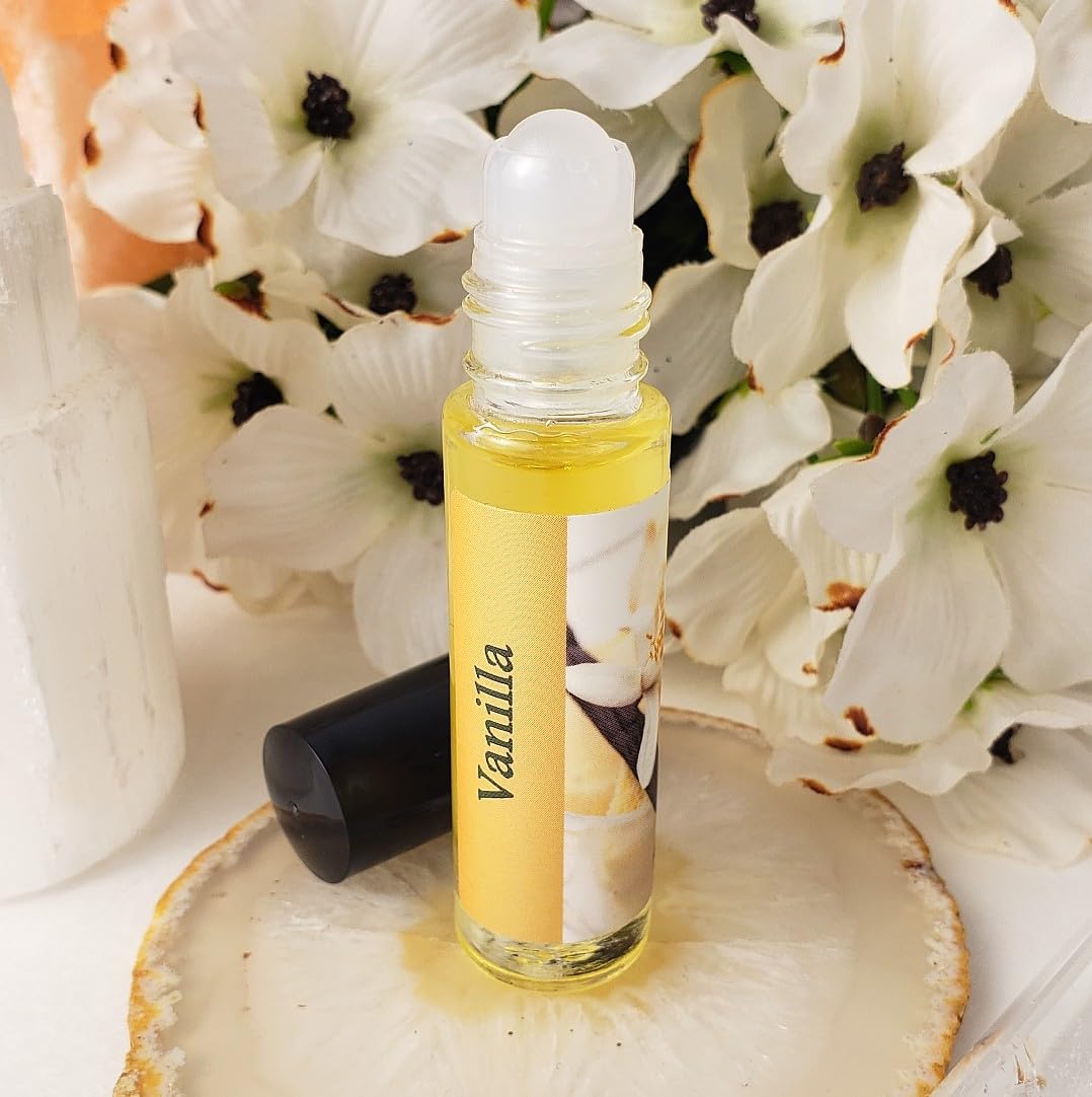 Vanilla Fragrance Oil Roll-on for Women - Sweet & Creamy Gourmand Perfume Body Oil | Aromatherapy, Date Night & Everyday Wear