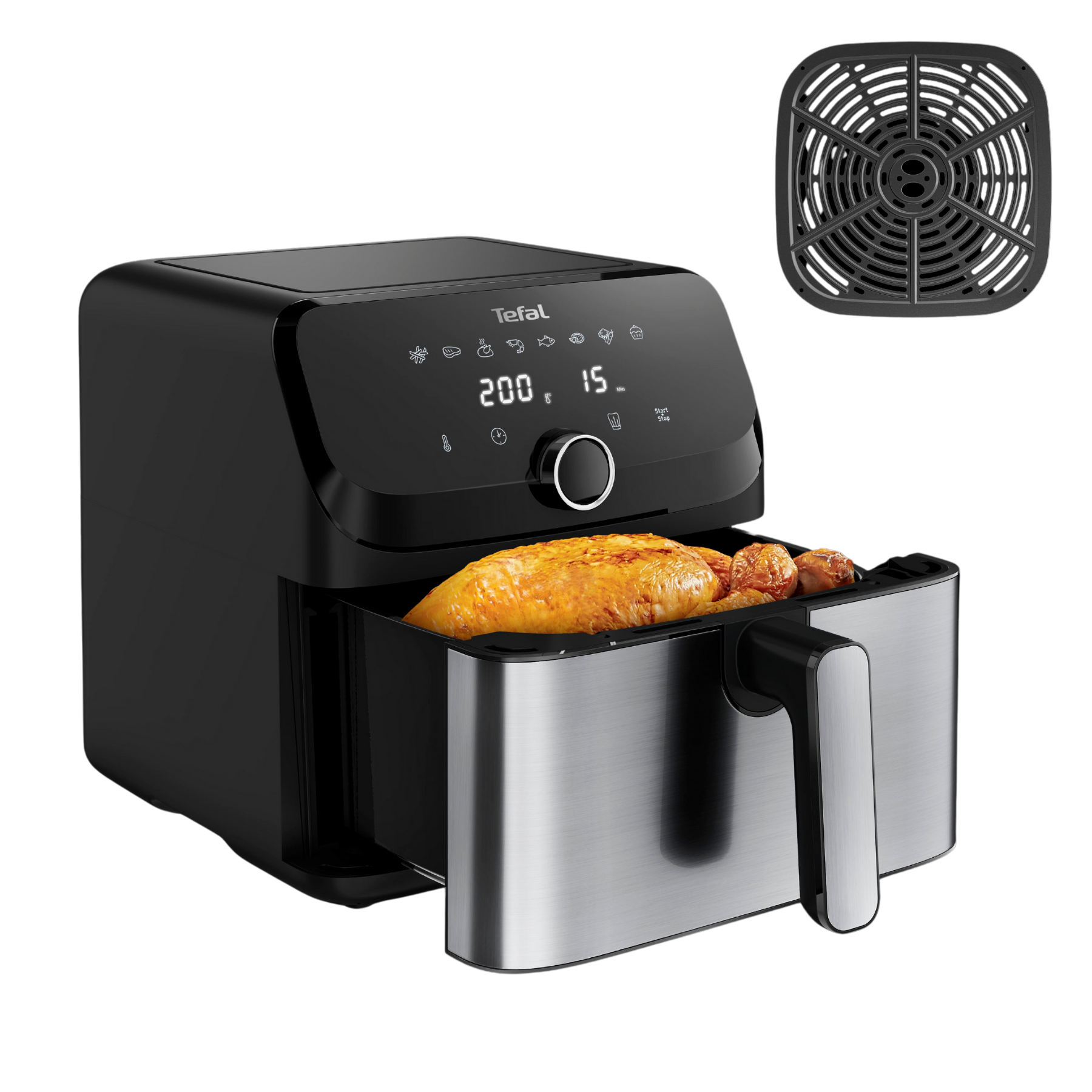Tefal Easy Fry Mega 7.5L XXL Air Fryer EY855D - Large Capacity Digital Air Fryer for Healthy Cooking | Perfect for Family Meals, Snacks & Quick Meals