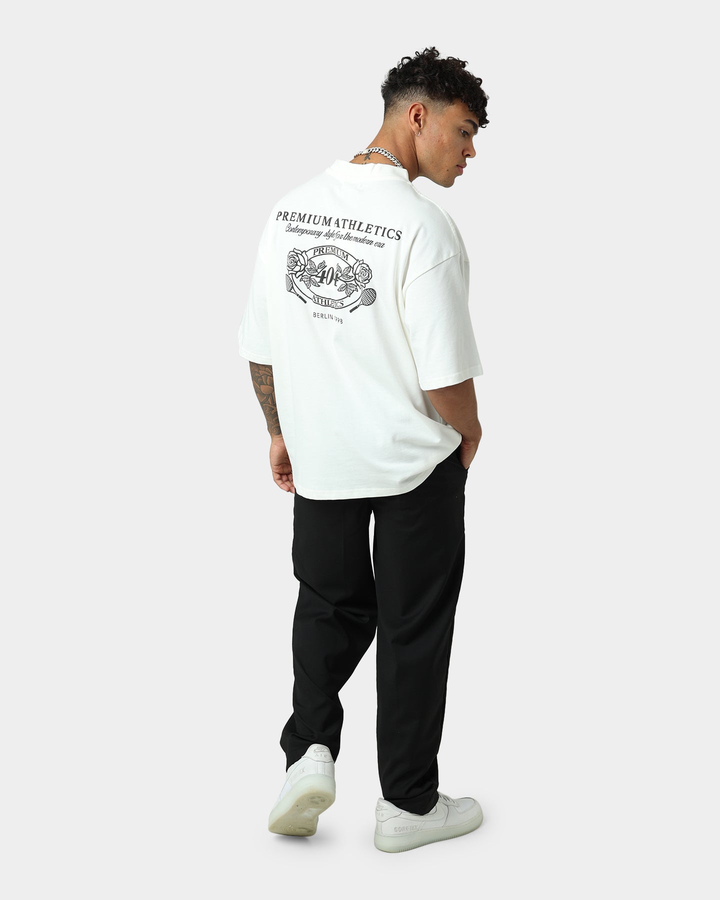 404 Premium Vintage Athletic T-Shirt - Soft Cotton, Retro Design, Off White - Perfect for Gym, Running, and Casual Streetwear