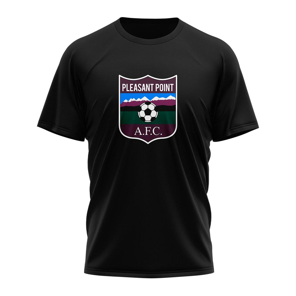 Pleasant Point AFC Club T-Shirt with Badge - Official Football Fan Jersey for Men & Women - Perfect for Match Days & Casual Wear