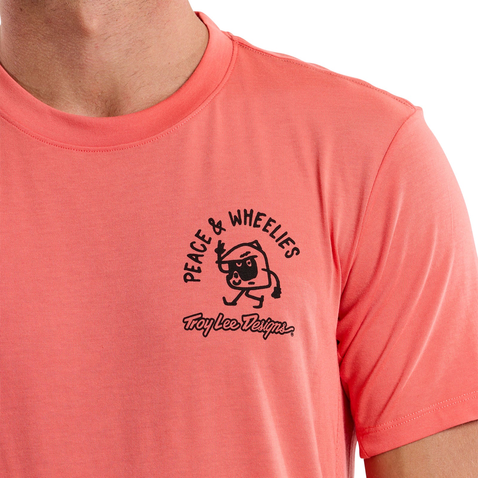 Skyline Short Sleeve Ride Tee P&W Melon - Comfortable Cycling Shirt for Men & Women - Perfect for Mountain Biking, Road Cycling and Outdoor Adventures