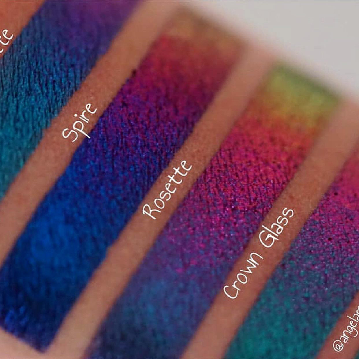 Spire | Multichrome Jewelled Eyeshadow Palette - Long-Lasting Pigmented Makeup for Party, Halloween & Special Occasions