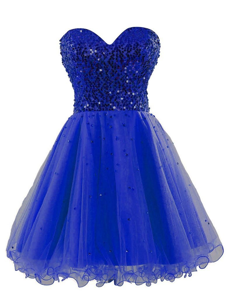 Women's Short Sweetheart Neckline Beaded Tulle Cocktail Dress for Party, Homecoming, Prom & Formal Events - Elegant & Flirty Style for Night Out, Dinner Date & Special Occasions