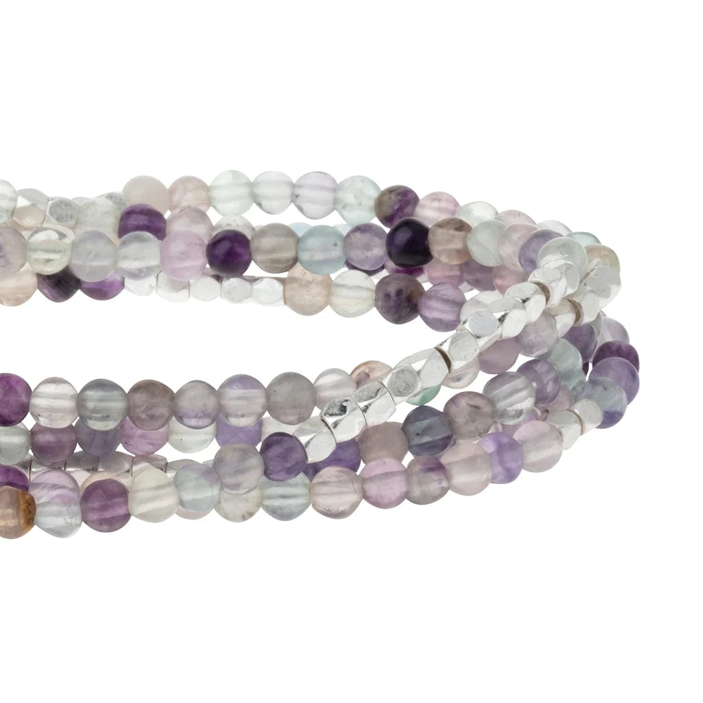 Fluorite Crystal Wrap Bracelet for Positive Energy & Healing - Perfect for Meditation, Yoga, and Spiritual Wellness