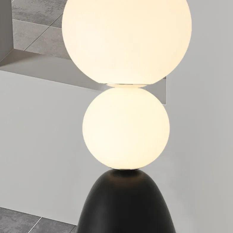 Modern Two-Tone Multi-Sphere Floor Lamp - Stylish Home & Office Lighting for Living Room, Bedroom, or Workspace