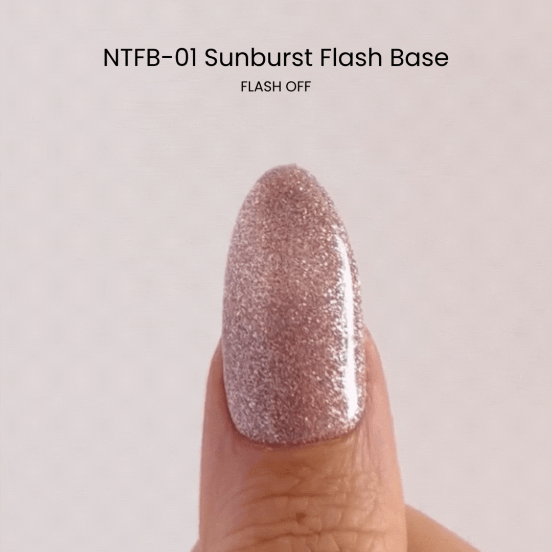 Nail Thoughts NTFB 01 Sunburst Flash Base - Professional UV Gel Nail Polish for Long-Lasting Manicures - Perfect for Nail Salons, Home Use & Special Occasions