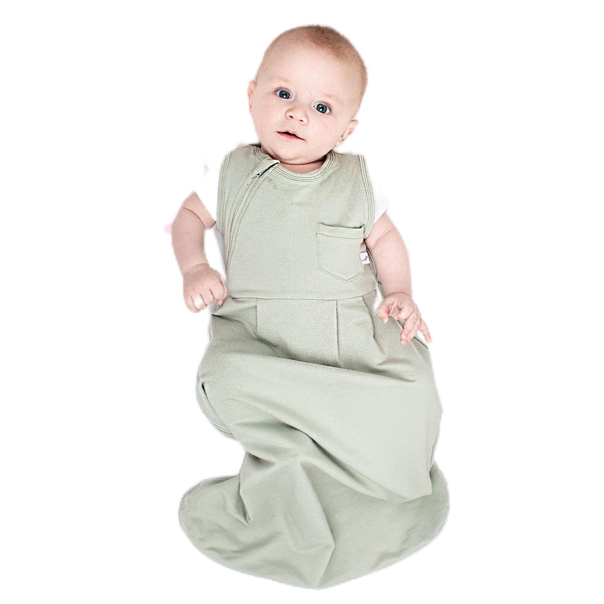 BLINKA BABY Sleep Sack - Soft Bamboo Cotton Wearable Blanket for Infants & Toddlers | Dual Temperature Zone 1.0 TOG Baby Sleeping Bag | Made in Canada | Perfect for Nursery, Daycare & Travel