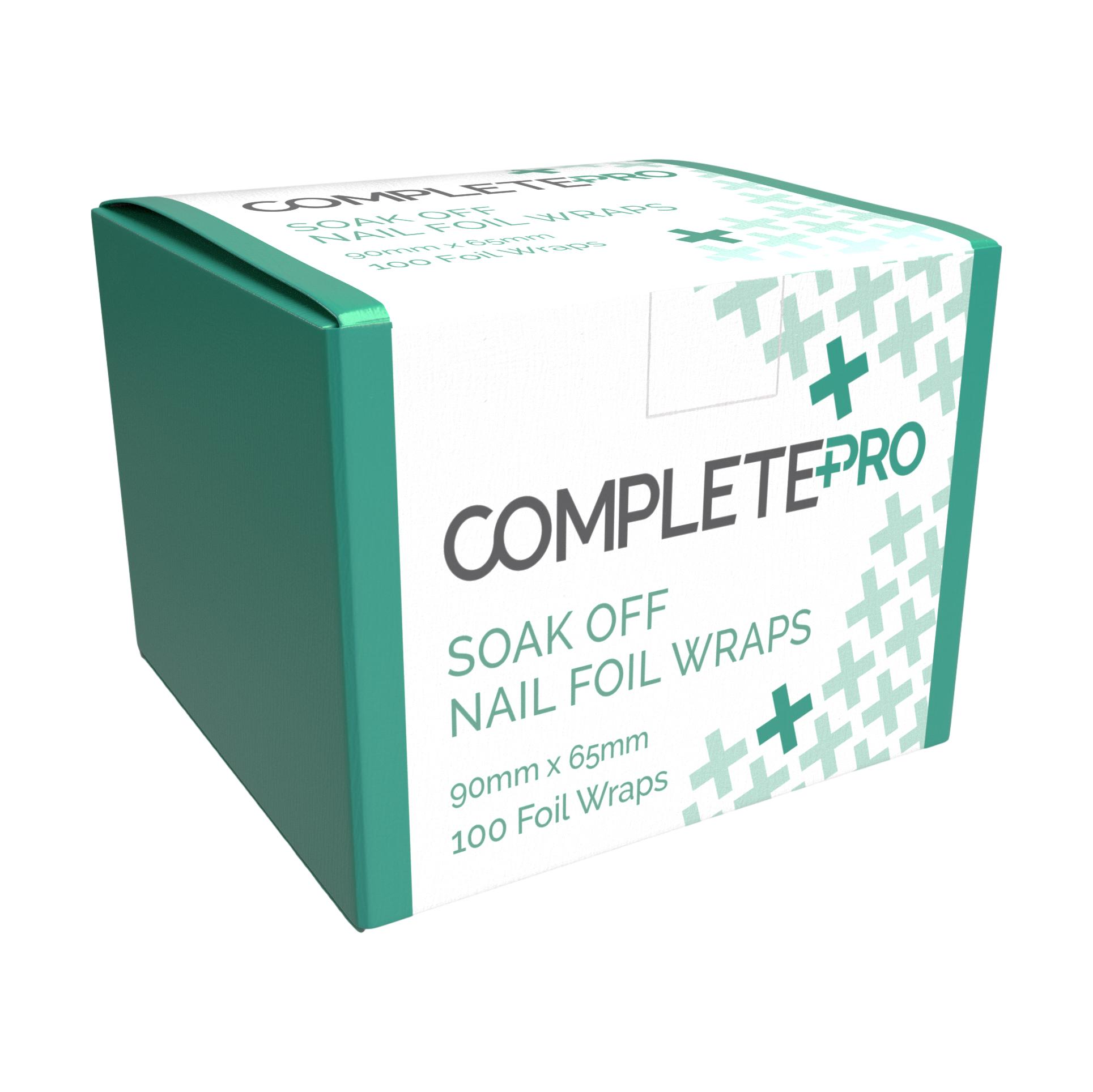 Premium Nail Foil Wraps Kit - 100 Pcs Professional Metallic Nail Art Decals for Salon & Home Manicure - Perfect for Parties, Weddings, and Special Occasions