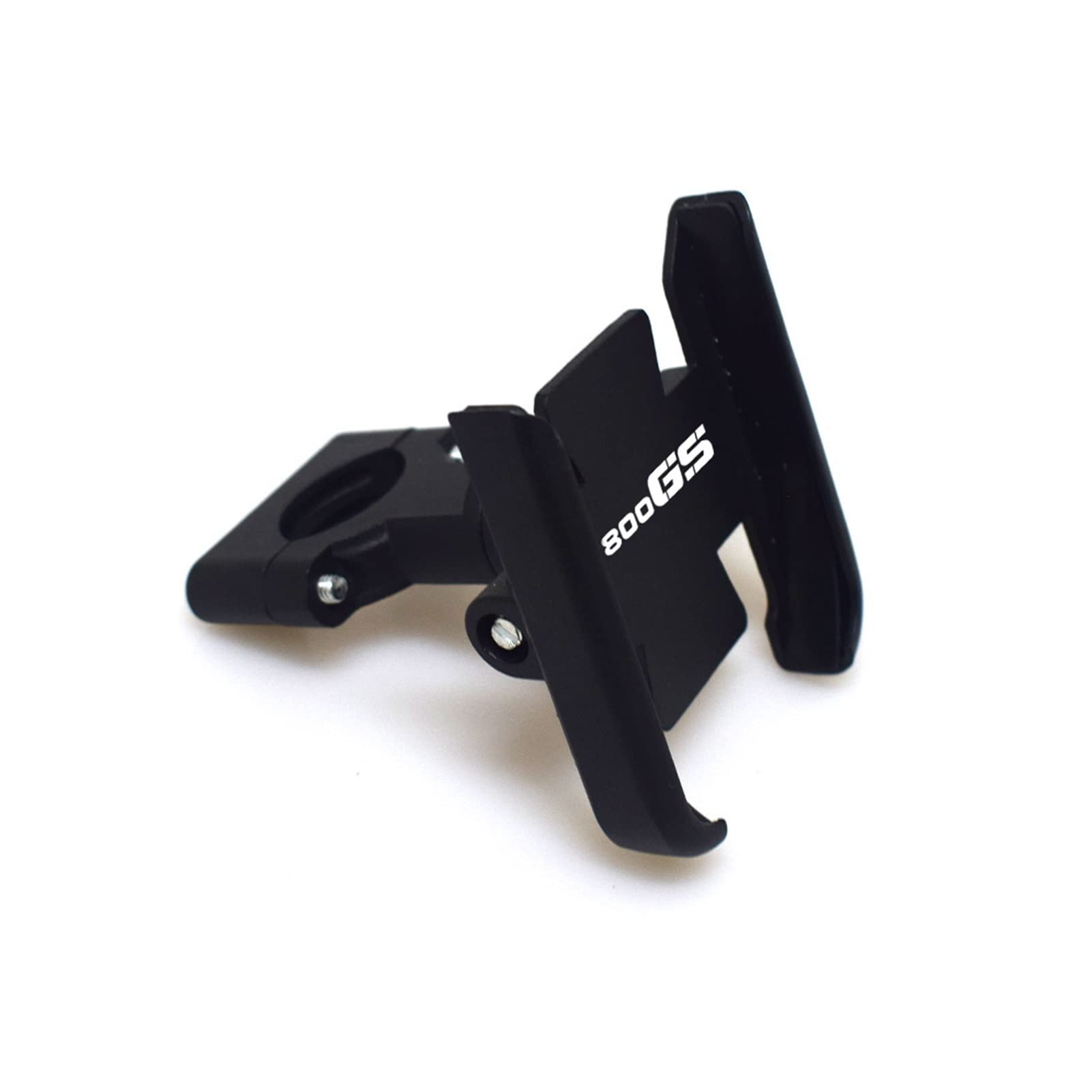 Black Motorcycle Phone Mount for BMW F800GS - Universal Handlebar GPS Phone Holder Bracket for Safe Riding & Navigation Accessories - Perfect for Adventure Biking & Road Trips