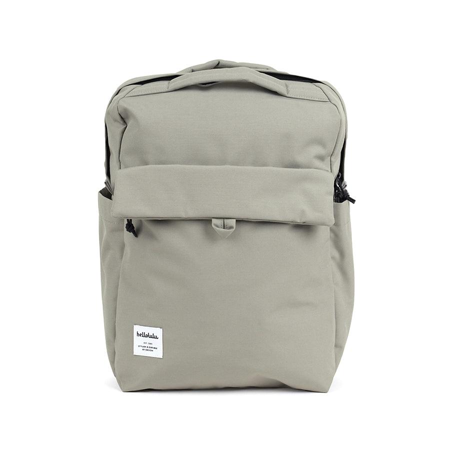 HELLOLULU Carter All Day Backpack - Soft Gray Lightweight Laptop Backpack for Women & Men, Water-Resistant Travel Backpack for Work, School, College, Commuting & Outdoor Activities