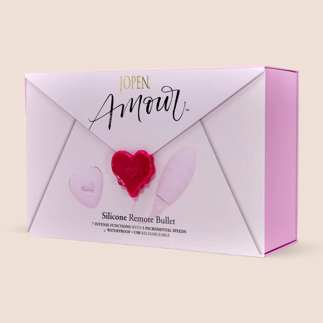 Jopen Amour™ Remote Bullet Vibrator - Textured Silicone Egg Massager with Wireless Remote Control for Couples Play & Solo Pleasure - Perfect for Bedroom Fun, Travel & Discreet Stimulation