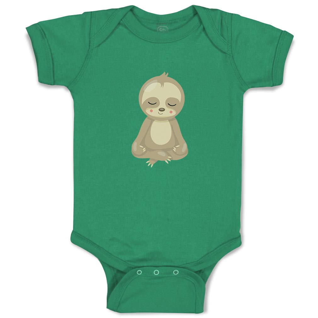 Custom Personalized Baby Bodysuit - Cute Sloth Yoga Design for Boys & Girls | Soft Cotton Infant Clothes | Perfect for Newborn Photos, Baby Showers & Playtime
