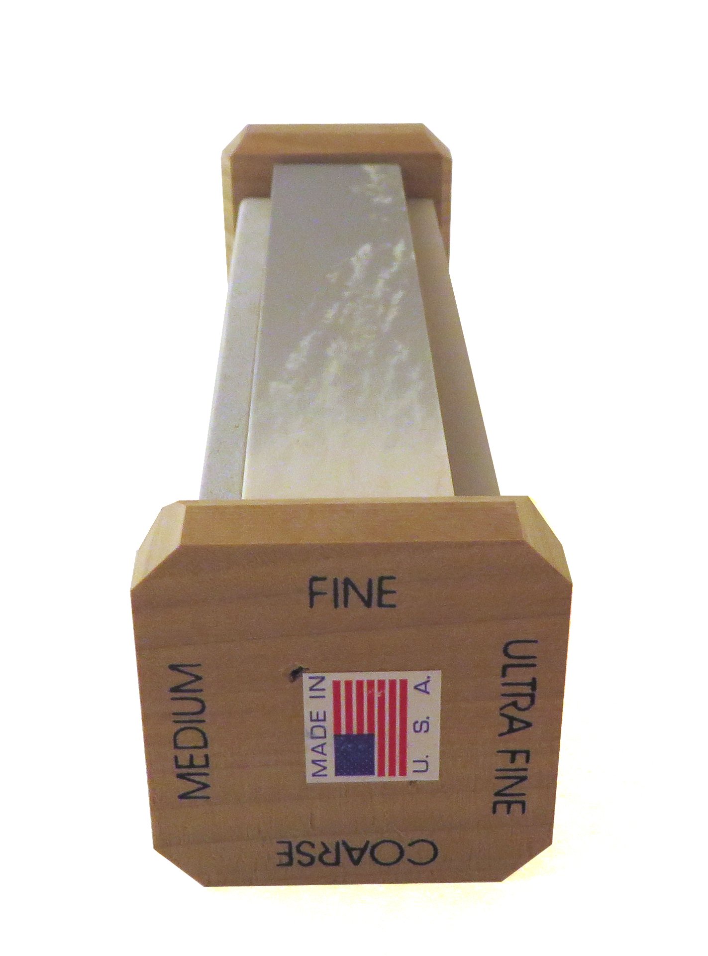 Genuine 4-Stone Arkansas Knife Sharpening System - Coarse, Medium, Fine & Extra Fine Whetstones (6
