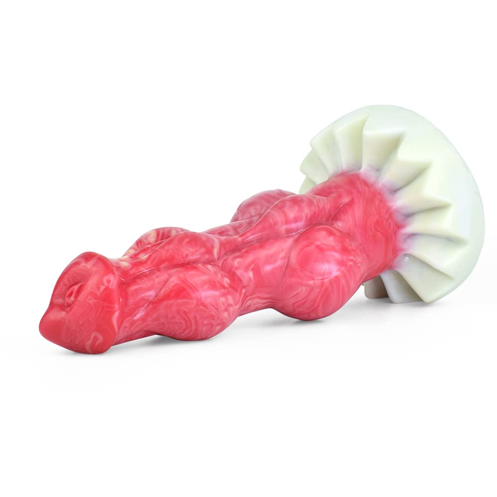 Premium Liquid Silicone Alien/Fido Dildo with Strong Suction Cup - Realistic Adult Sex Toy for Solo Play & Couples - BeHorny Collection | Perfect for BDSM, Fantasy Roleplay & Sensual Exploration