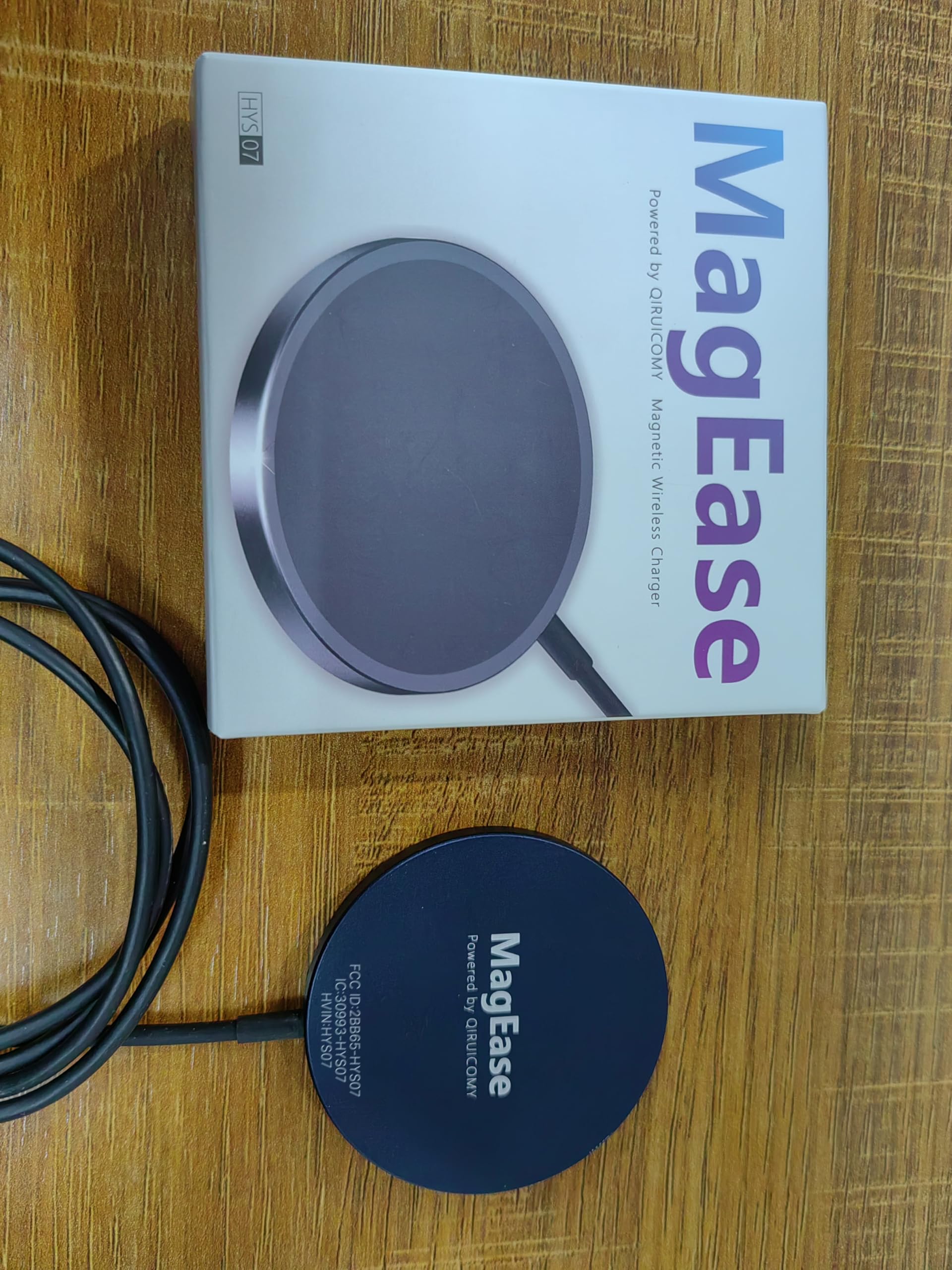 15W Fast Magnetic Wireless Charger for iPhone 16/15/14/13/12 Series & AirPods 4/3/2/Pro/Pro2 - Magsafe-Compatible Charging Pad with Strong Magnet (Blue) | Perfect for Home, Office & Travel Use