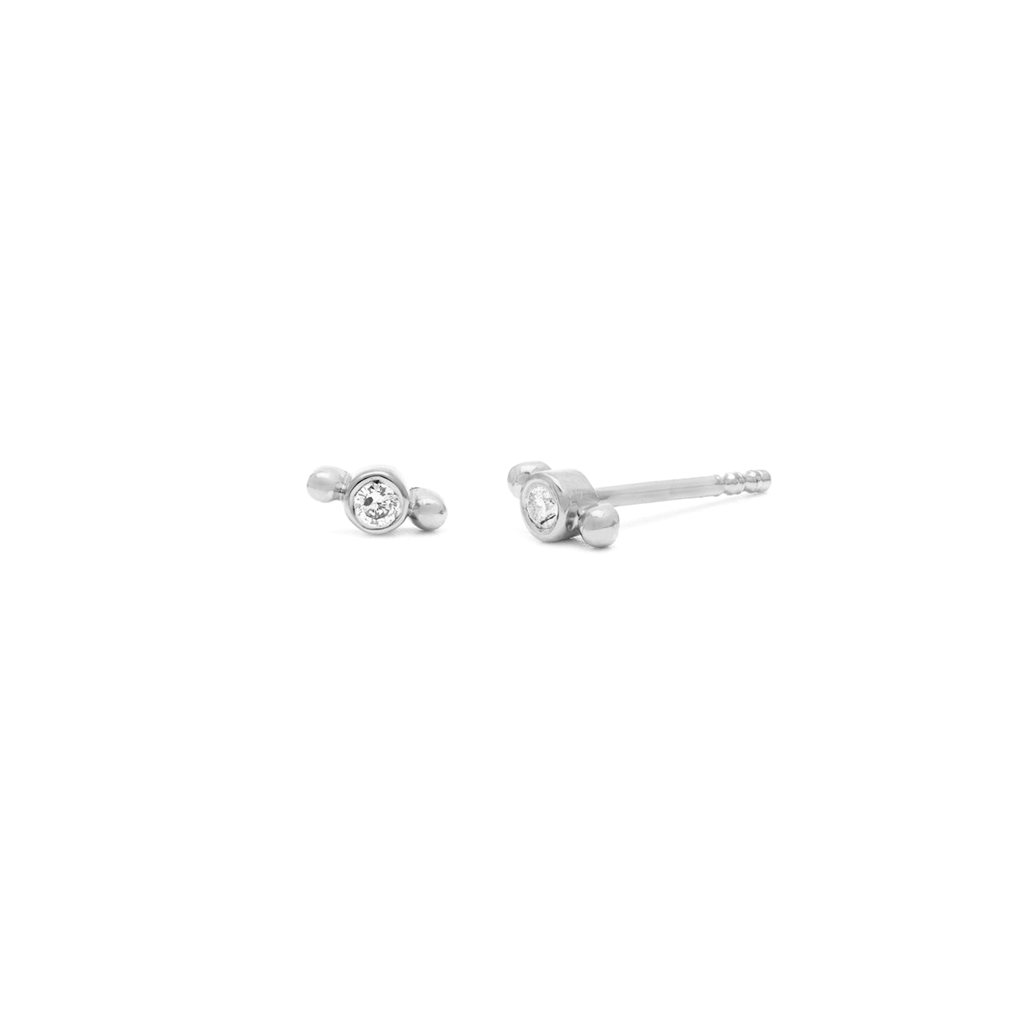Isla Studs CZ 1 - Elegant Cubic Zirconia Earrings for Women, Hypoallergenic Stainless Steel Studs | Perfect for Parties, Weddings & Everyday Wear
