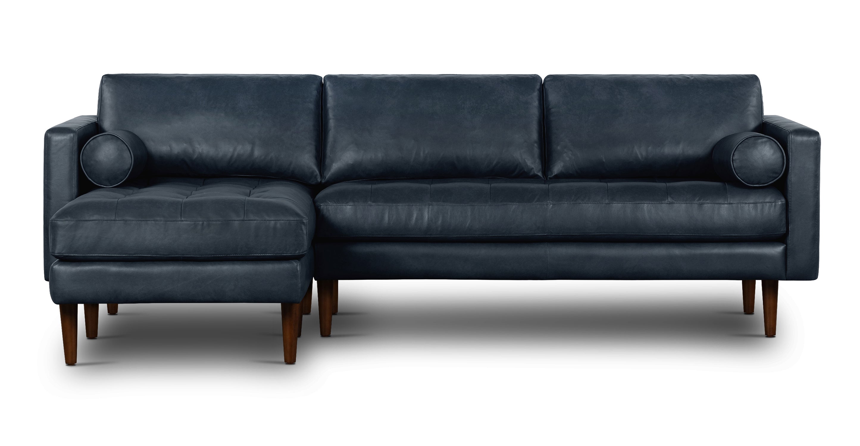 Napa Left Facing Sectional Sofa - Modern L-Shaped Couch with Reversible Chaise, Soft Fabric Upholstery for Living Room, Family Room & Home Theater Comfort