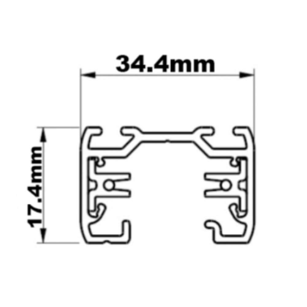 2 Meter 6-Way Rotatable LED Ceiling Track Lighting System - 5W GU10 Bulbs Included (Cool White) - Adjustable Spotlights for Kitchen, Bedroom, Living Room - Modern White Finish - Perfect for Accent Lighting and Home Decor