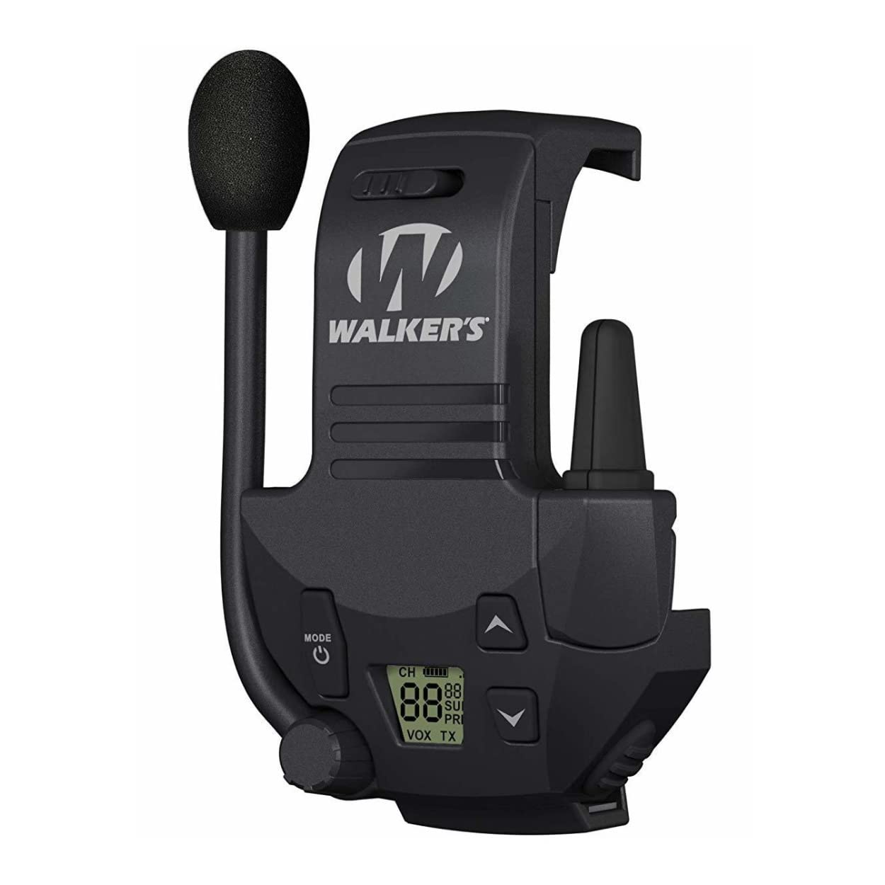 Walker's Razor Slim Electronic Shooting Earmuffs - Noise Cancelling Hearing Protection with Walkie Talkie & Safety Glasses Bundle for Hunting, Shooting Range, Construction Work and Outdoor Activities