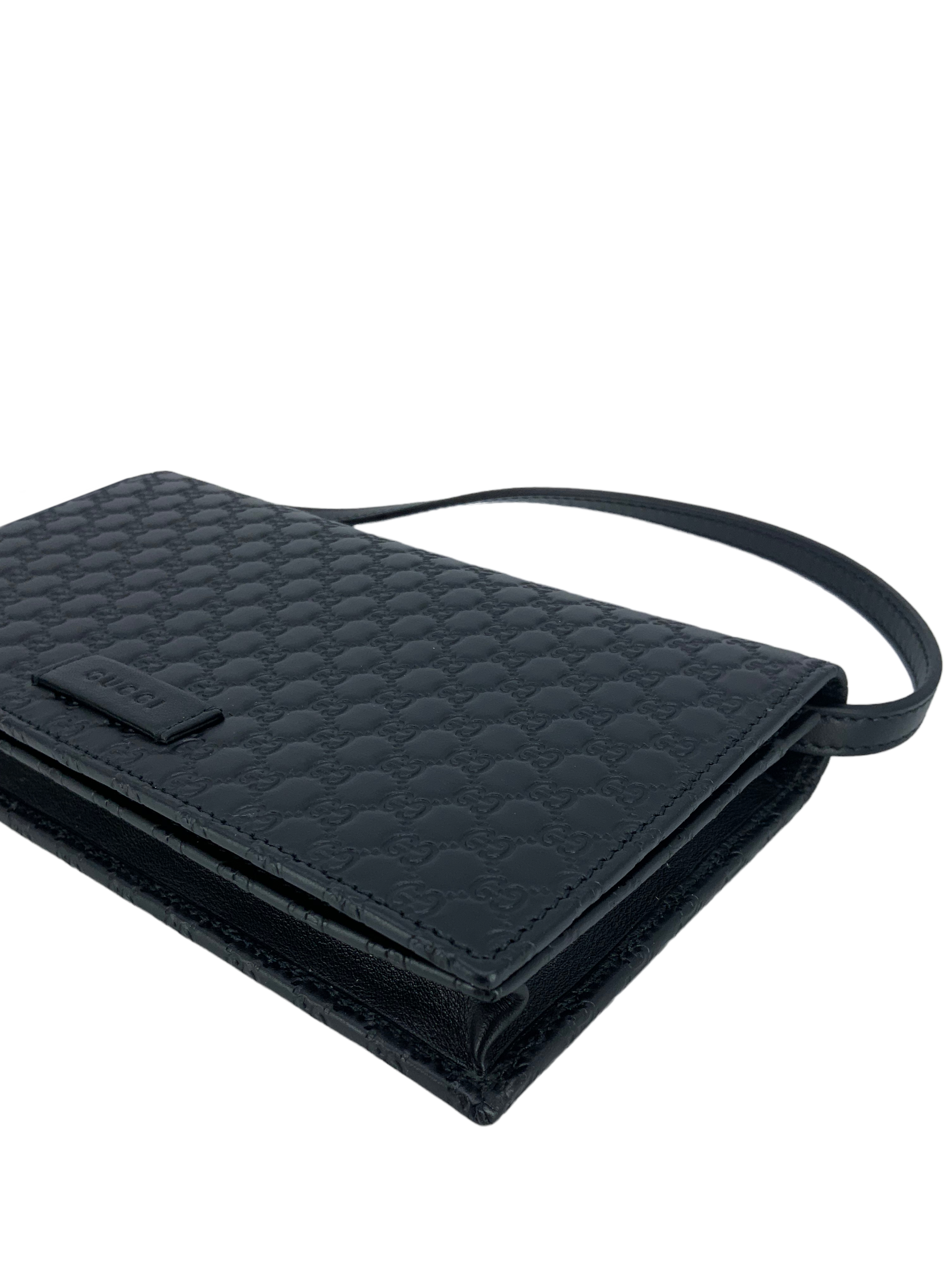Authentic GUCCI Microguccissima GG Leather Crossbody Wallet for Women - Luxury Designer Handbag with Adjustable Strap, Perfect for Parties, Travel & Everyday Use