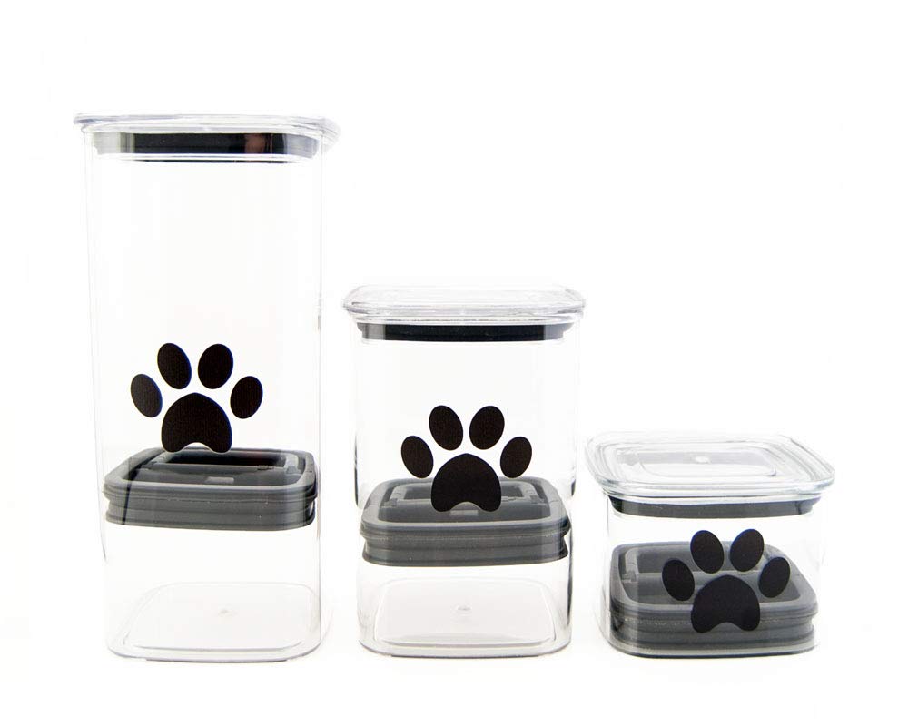 Airscape Pet Food Storage Container - Clear Plastic for Freshness