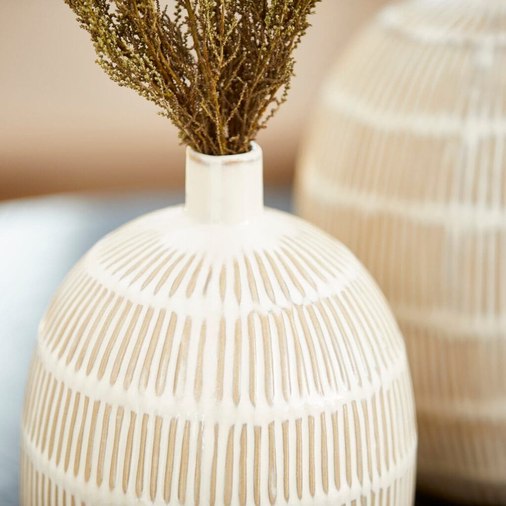 Cyan Design 10923 Saxon Vase - Oyster Blue Small Ceramic Home Decor - Perfect for Centerpieces, Wedding Decor & Living Room Accents